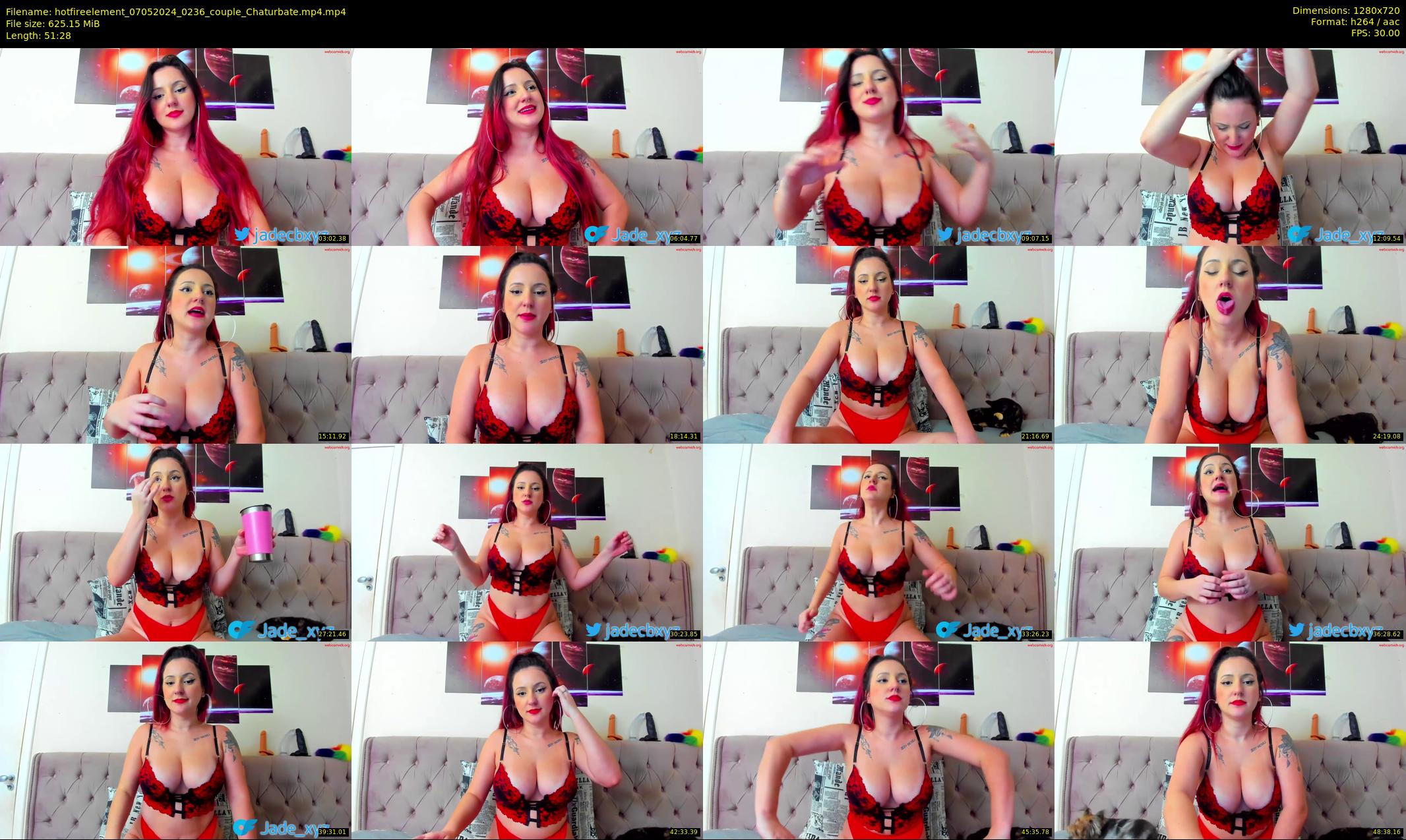 hotfireelement — 52 minute Chaturbate couple cam show recording, 720p, May 7, 2024