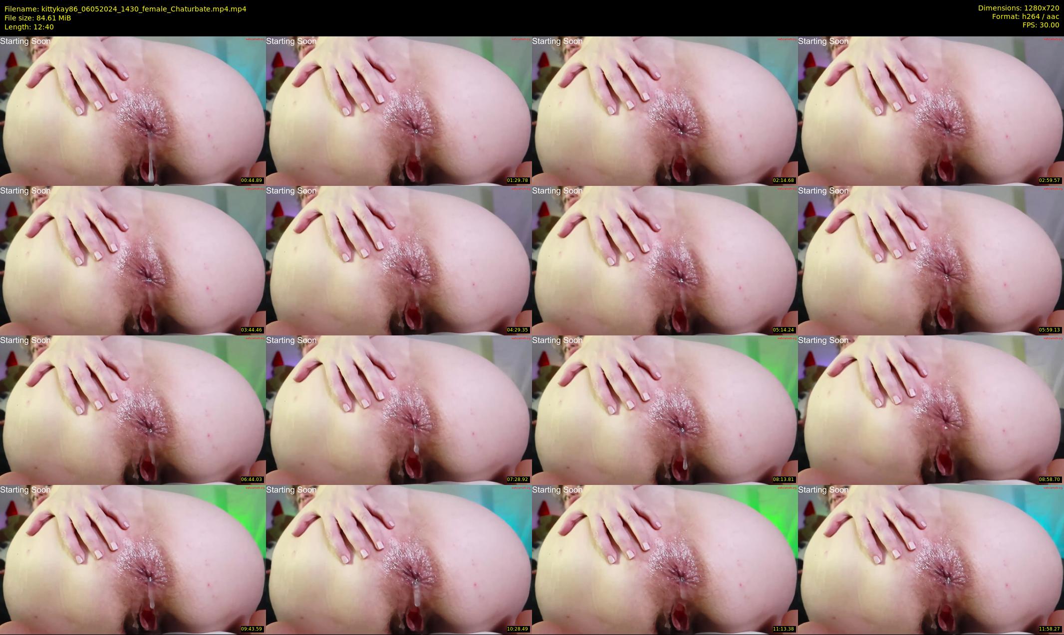 kittykay86 — 13 minute Chaturbate female cam show recording, 720p, May 6, 2024