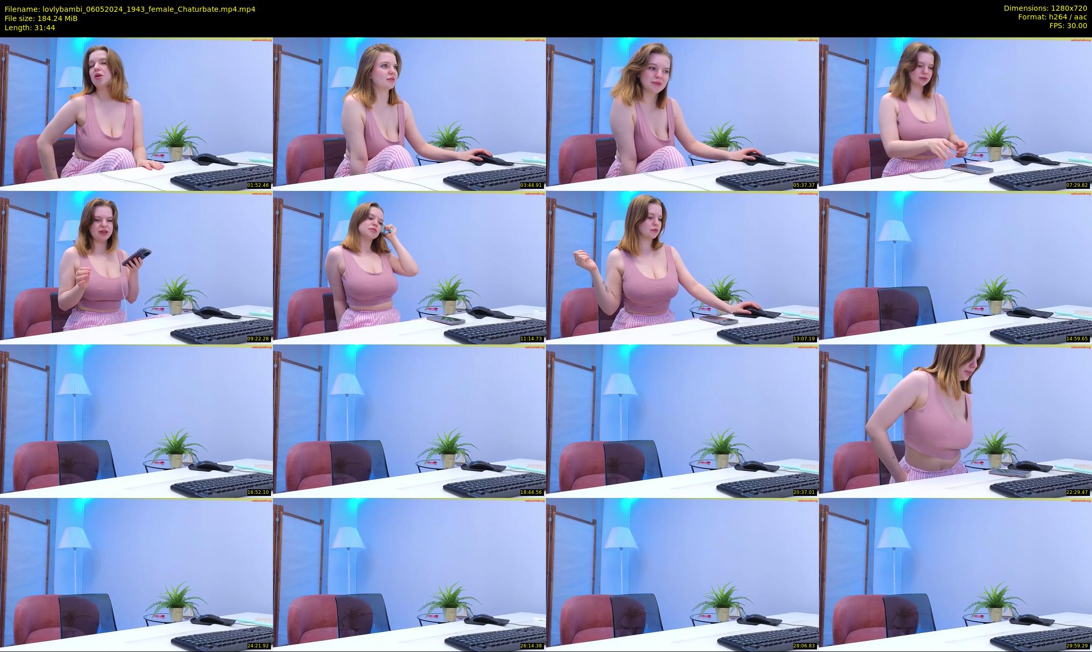 lovlybambi — 32 minute Chaturbate female cam show recording, 720p, May 6, 2024