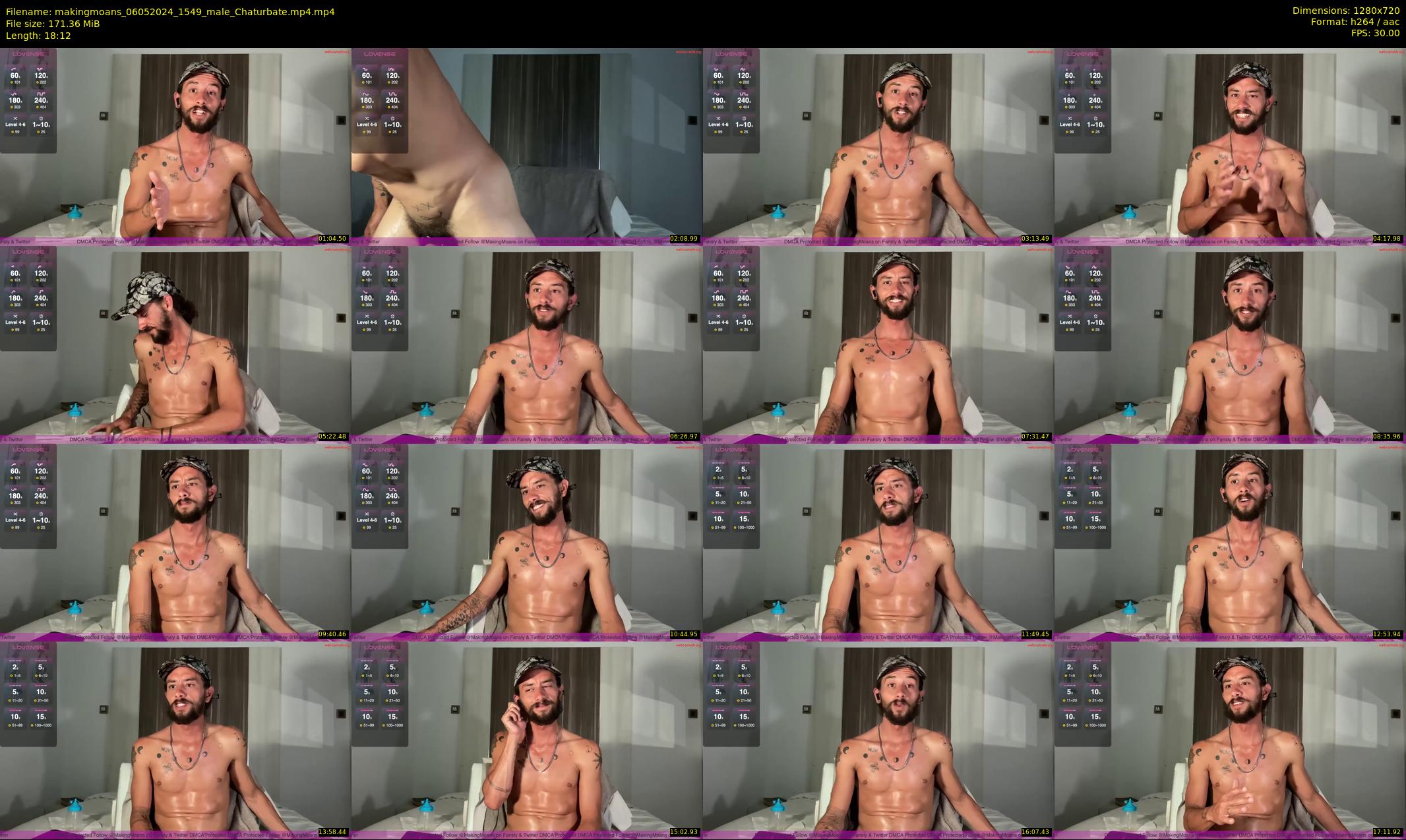makingmoans — 19 minute Chaturbate male cam show recording, 720p, May 6, 2024