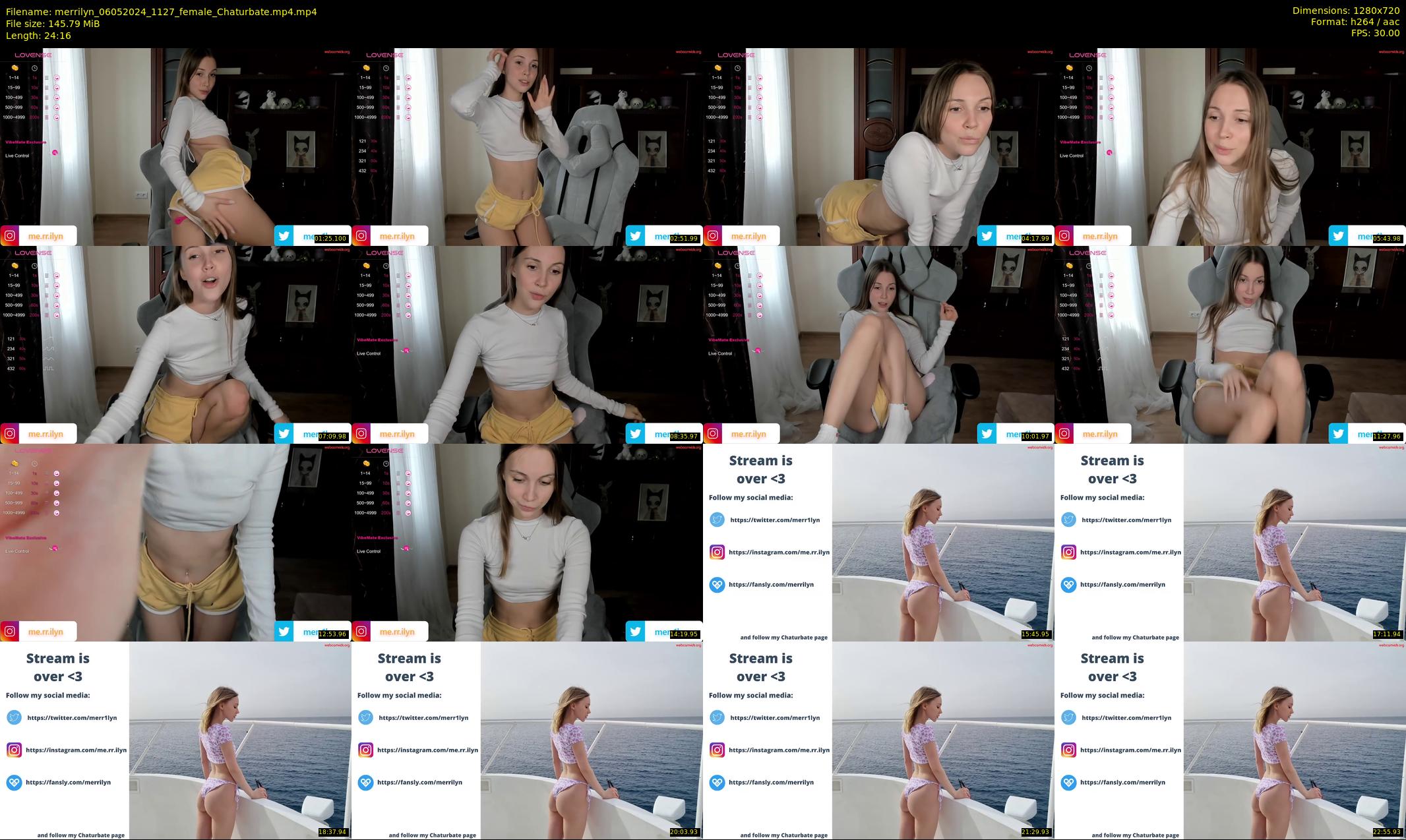 merrilyn — 25 minute Chaturbate female cam show recording, 720p, May 6, 2024