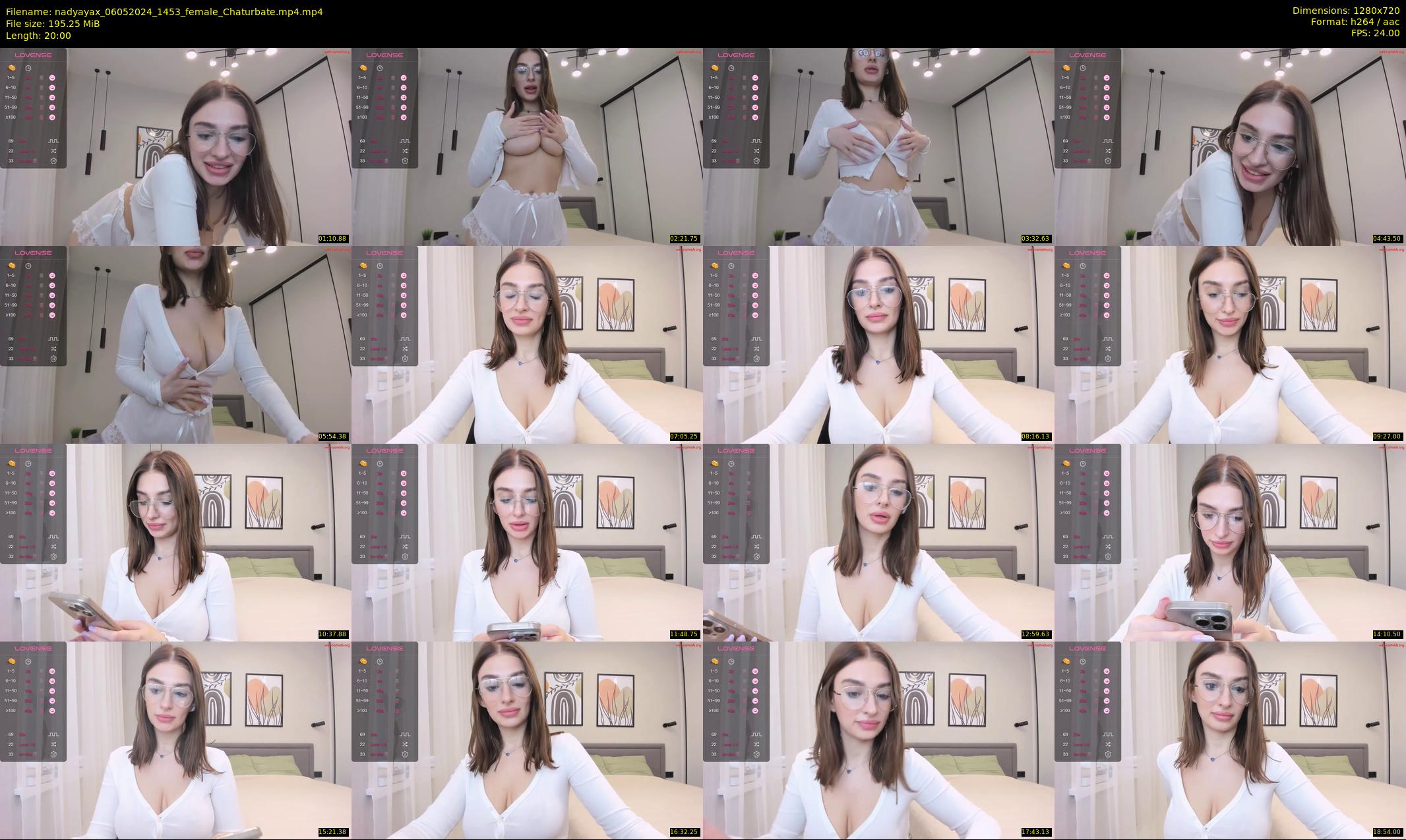 nadyayax — 20 minute Chaturbate female cam show recording, 720p, May 6, 2024