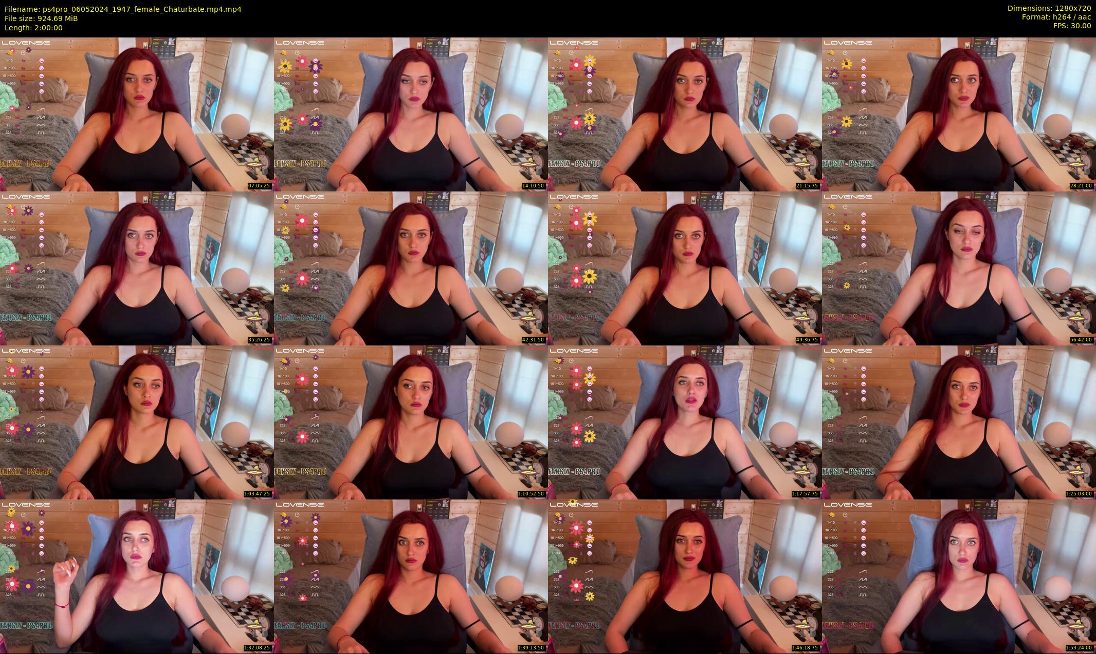 ps4pro — 120 minute Chaturbate female cam show recording, 720p, May 6, 2024