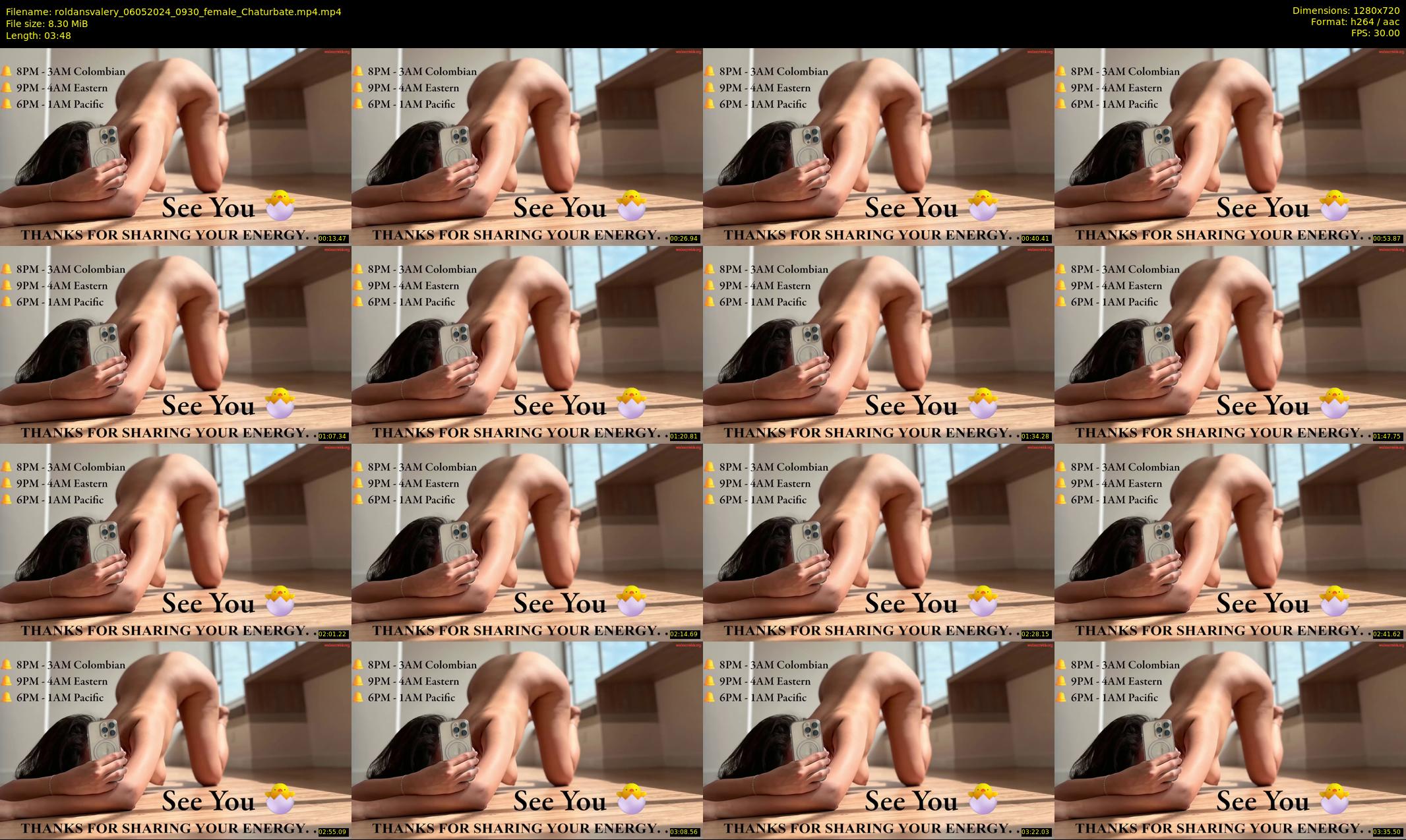 roldansvalery — 4 minute Chaturbate female cam show recording, 720p, May 6, 2024
