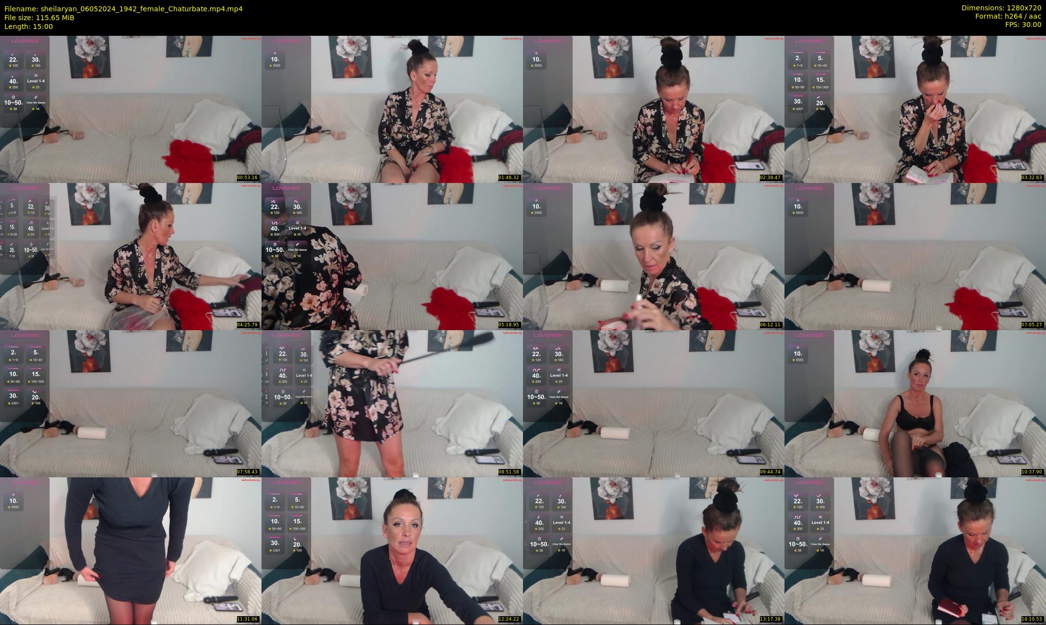 sheilaryan — 15 minute Chaturbate female cam show recording, 720p, May 6, 2024