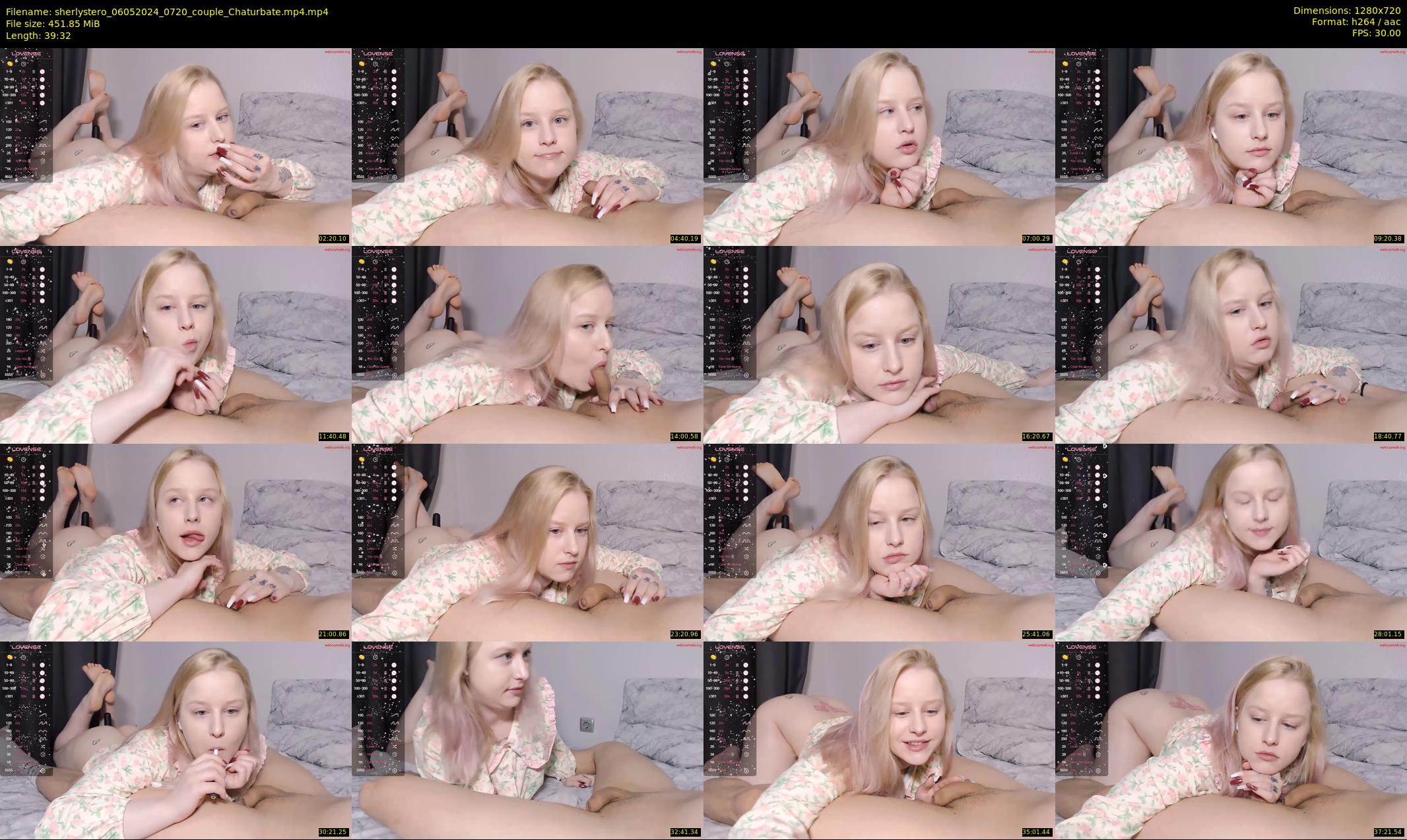 sherlystero — 40 minute Chaturbate couple cam show recording, 720p, May 6, 2024