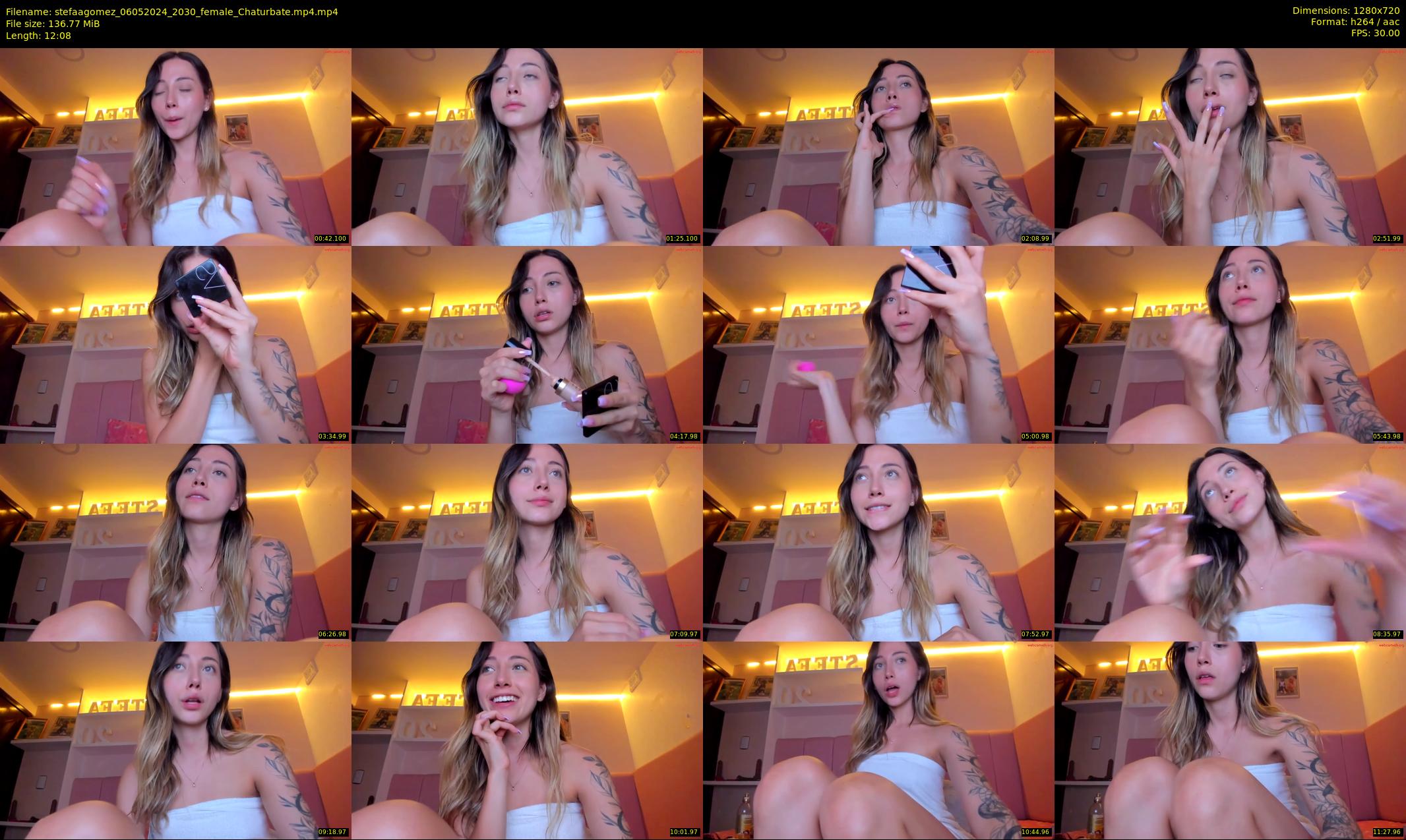 stefaagomez — 13 minute Chaturbate female cam show recording, 720p, May 6, 2024