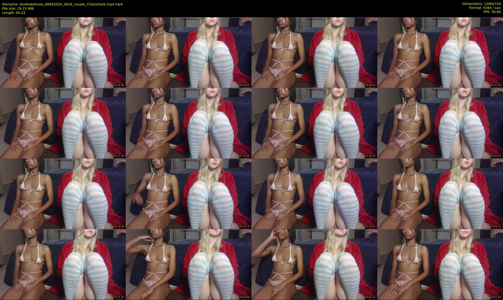 studiowahines — 5 minute Chaturbate couple cam show recording, 720p, May 6, 2024