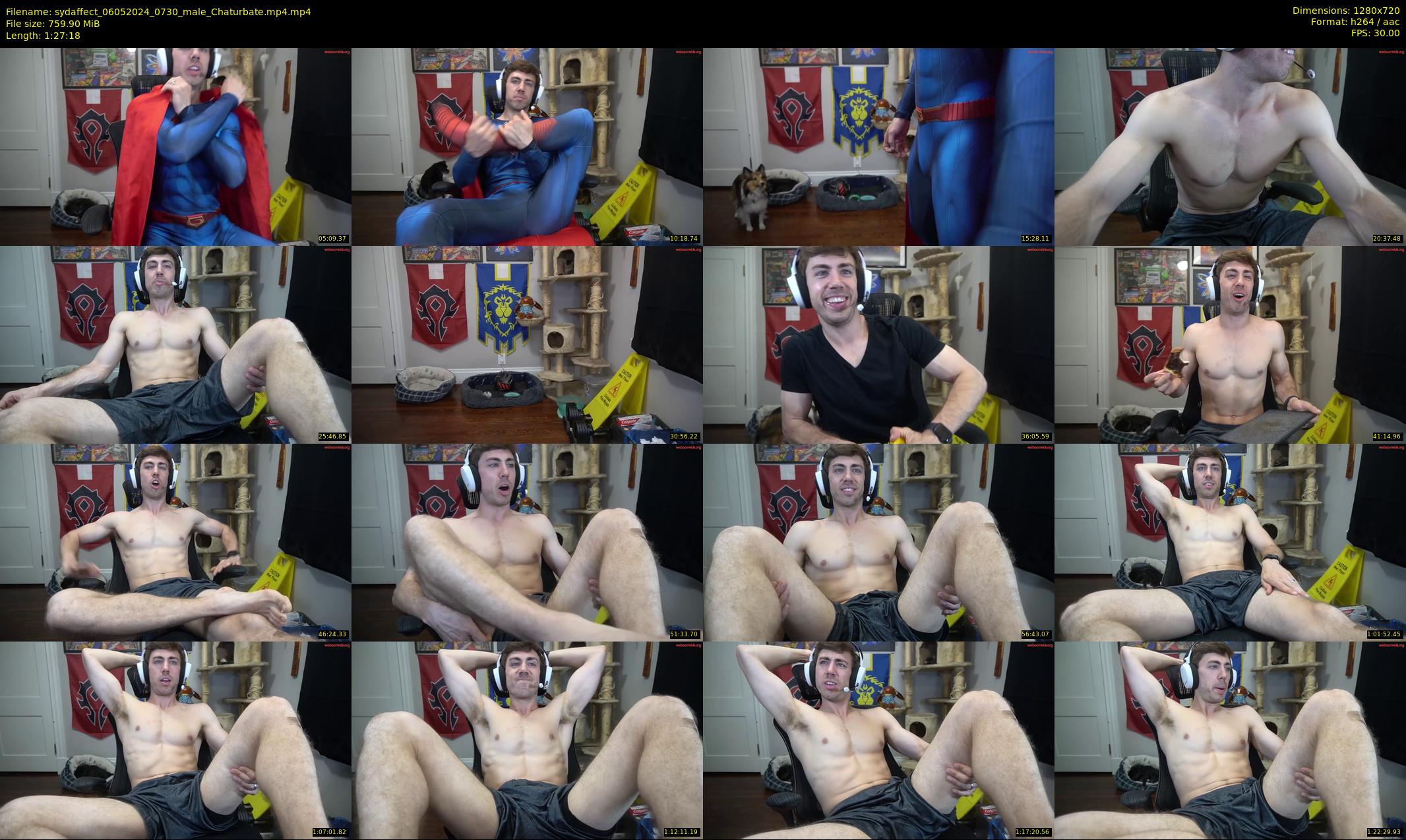 sydaffect — 88 minute Chaturbate male cam show recording, 720p, May 6, 2024