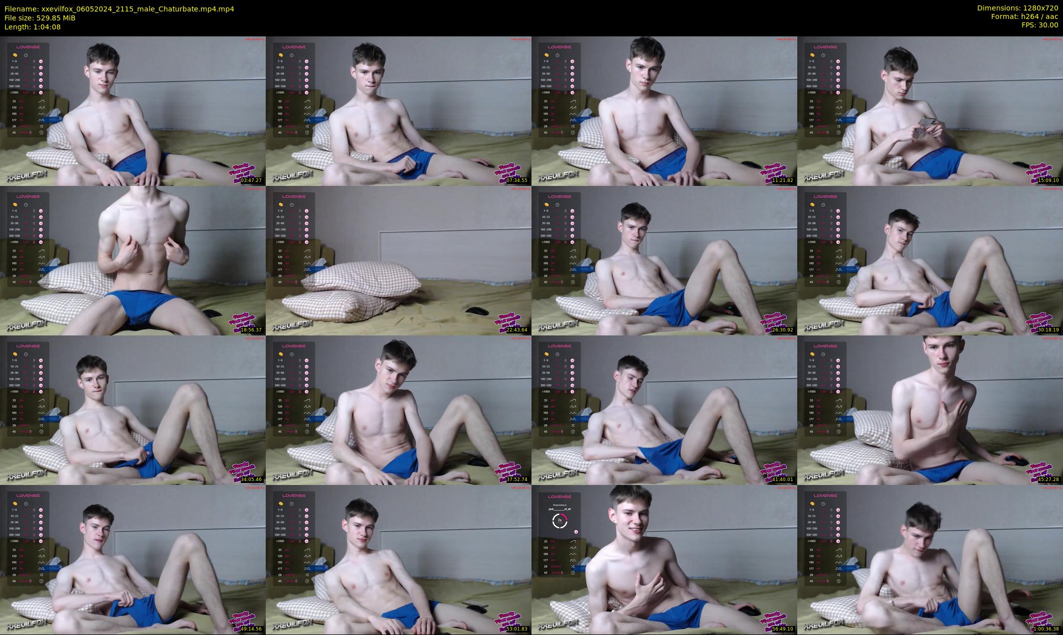 xxevilfox — 65 minute Chaturbate male cam show recording, 720p, May 6, 2024