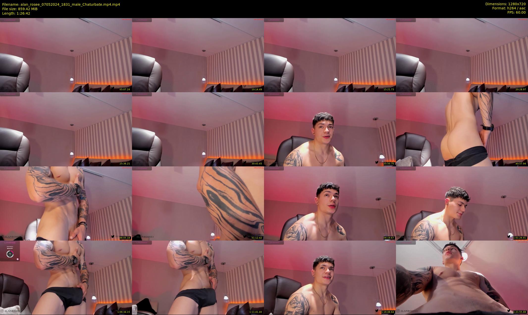 alan_rosee — 87 minute Chaturbate male cam show recording, 720p, May 7, 2024