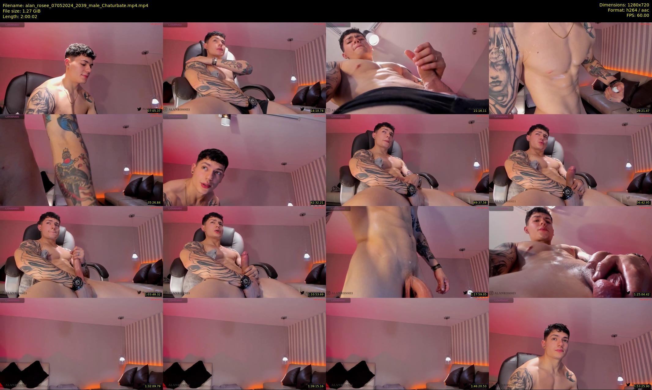 alan_rosee — 121 minute Chaturbate male cam show recording, 720p, May 7, 2024