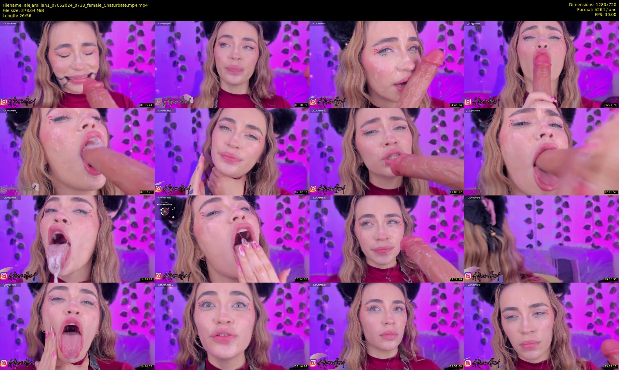 alejamillan1 — 27 minute Chaturbate female cam show recording, 720p, May 7, 2024