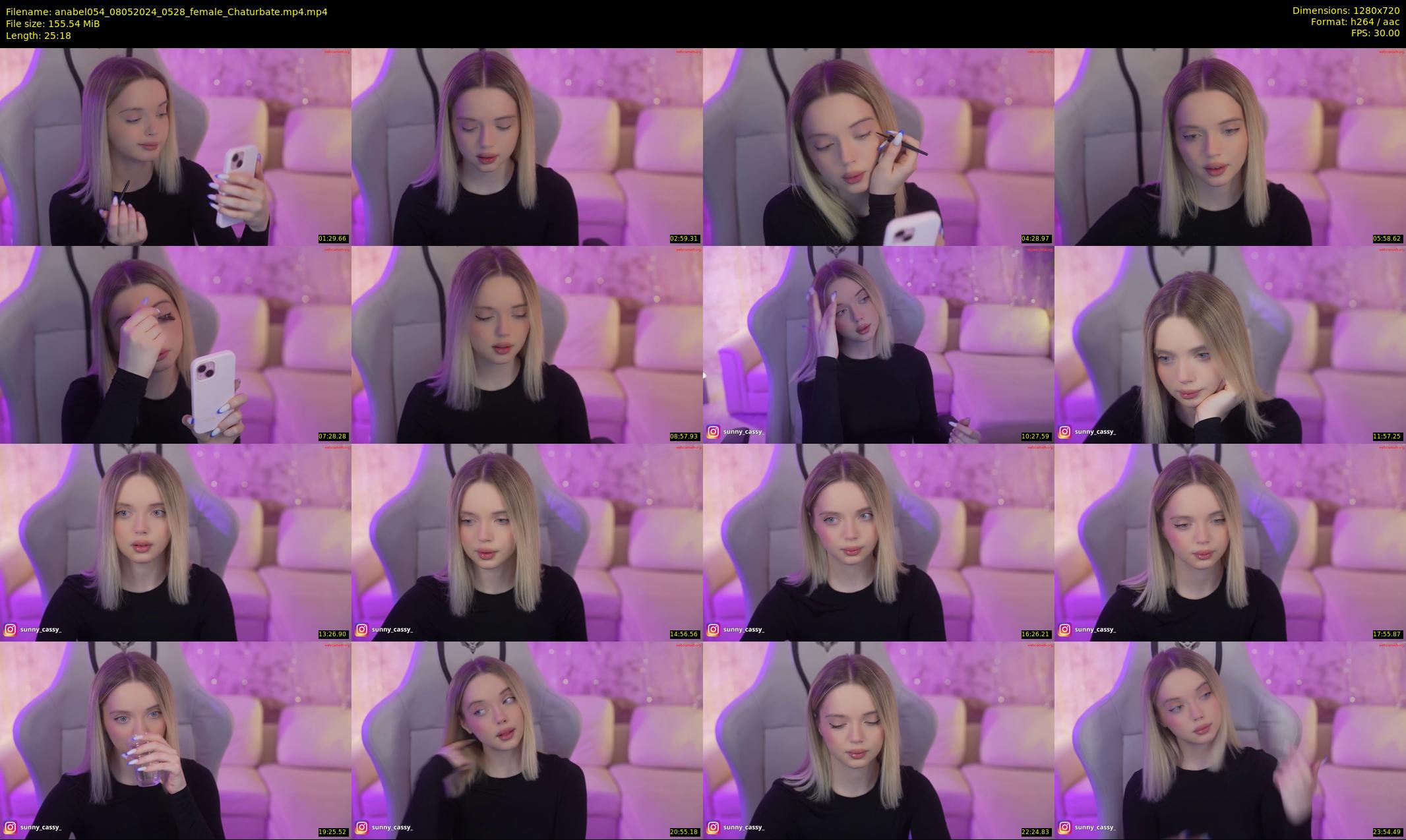 anabel054 — 26 minute Chaturbate female cam show recording, 720p, May 8, 2024