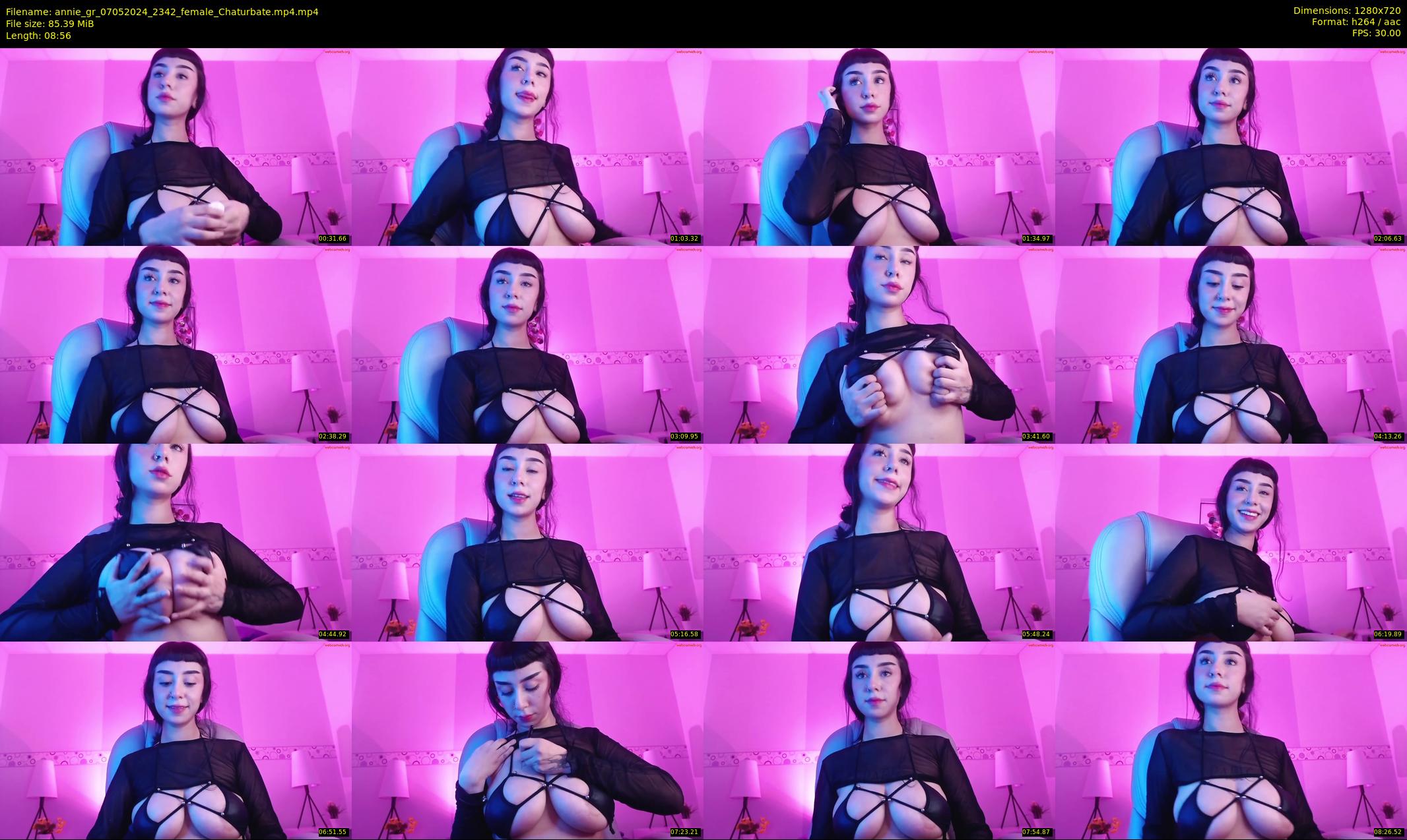 annie_gr — 9 minute Chaturbate female cam show recording, 720p, May 7, 2024