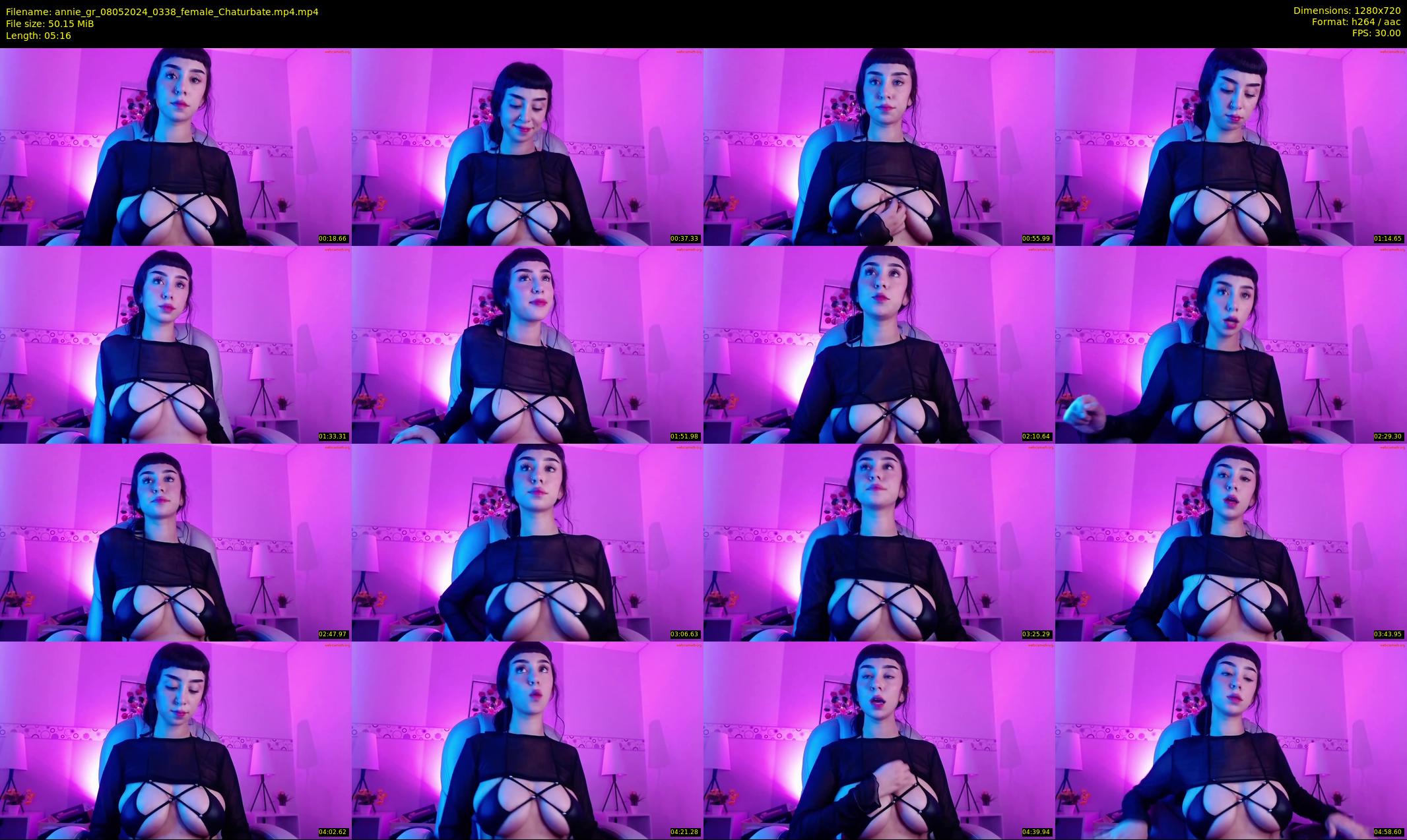 annie_gr — 6 minute Chaturbate female cam show recording, 720p, May 8, 2024