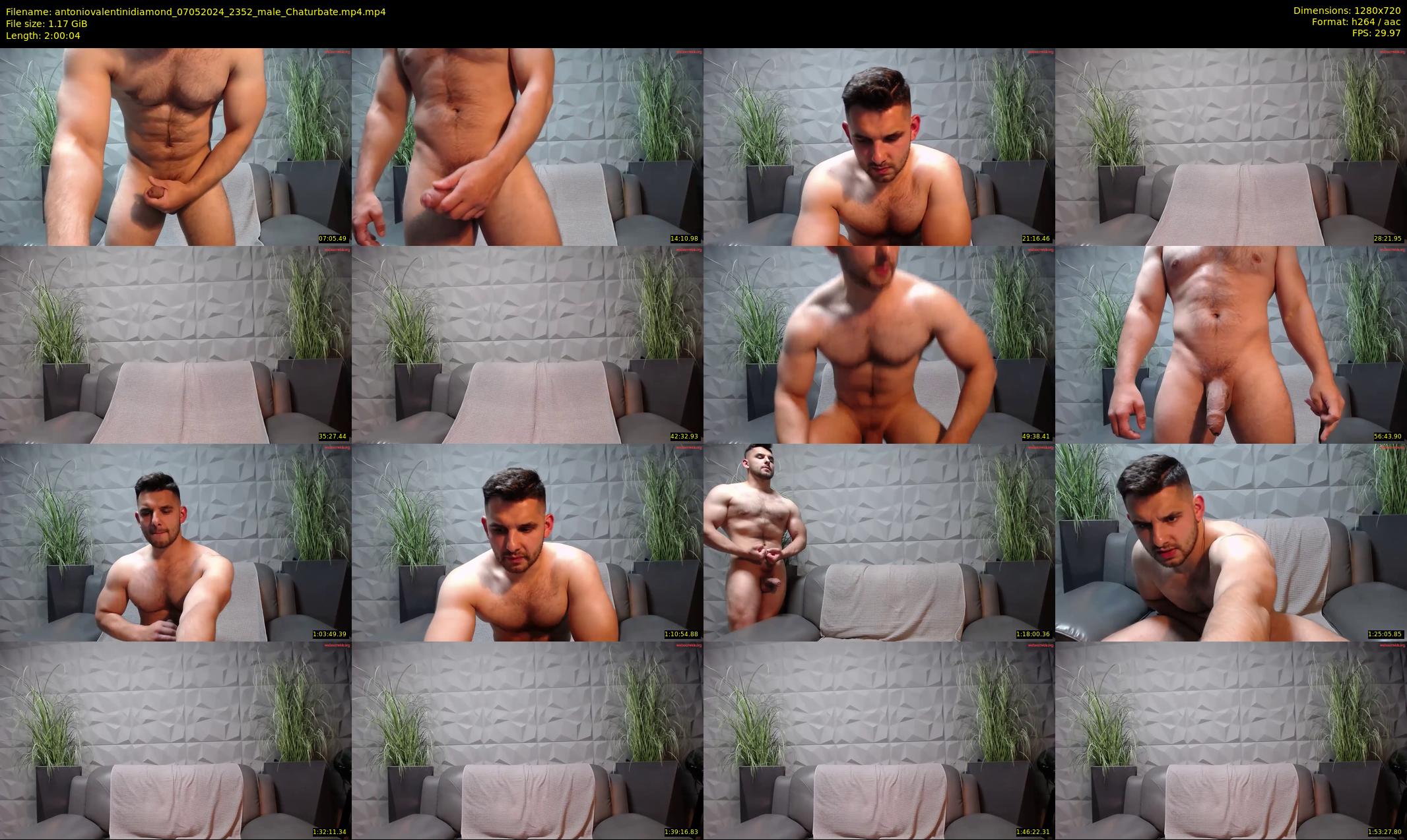 antoniovalentinidiamond — 121 minute Chaturbate male cam show recording, 720p, May 7, 2024