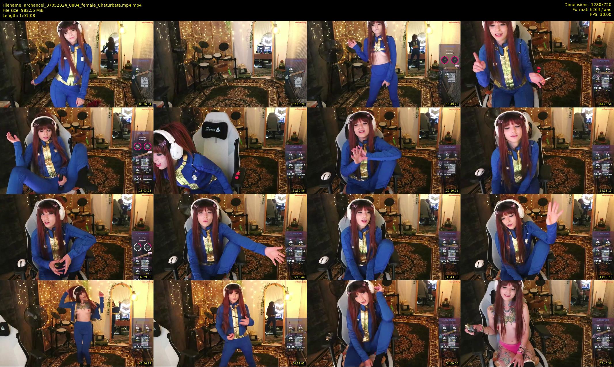 archancel — 62 minute Chaturbate female cam show recording, 720p, May 7, 2024