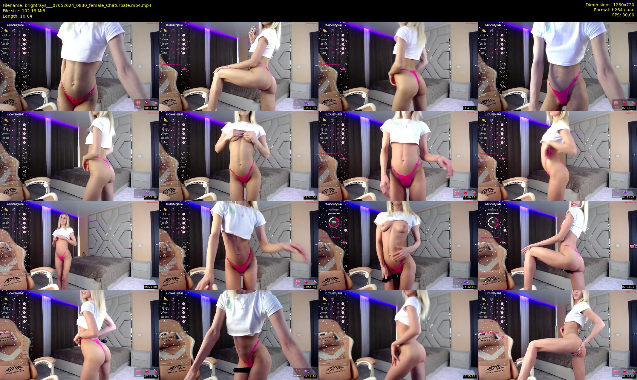 brightrays__ — 11 minute Chaturbate female cam show recording, 720p, May 7, 2024