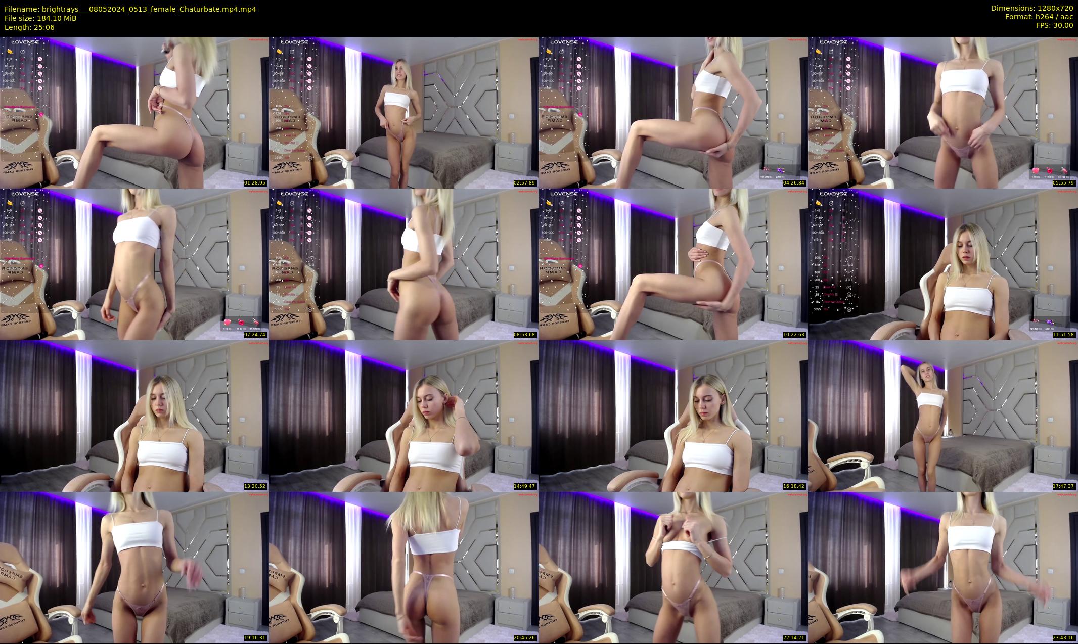 brightrays__ — 26 minute Chaturbate female cam show recording, 720p, May 8, 2024
