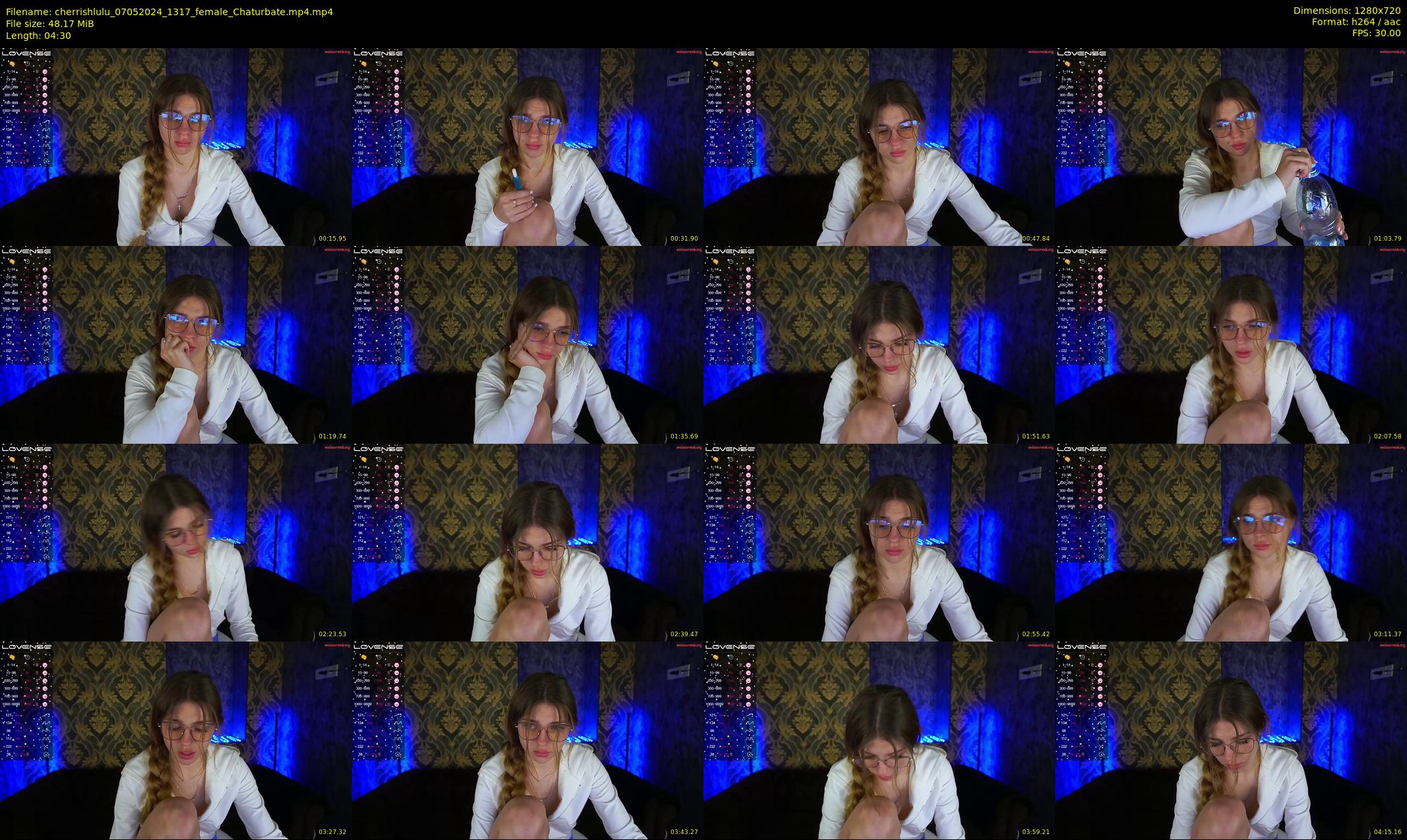 cherrishlulu — 5 minute Chaturbate female cam show recording, 720p, May 7, 2024