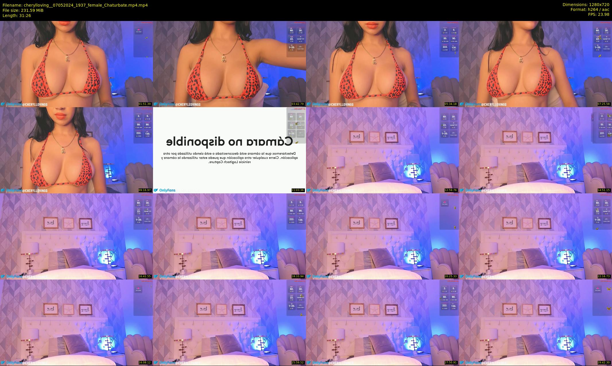 cherylloving_ — 32 minute Chaturbate female cam show recording, 720p, May 7, 2024