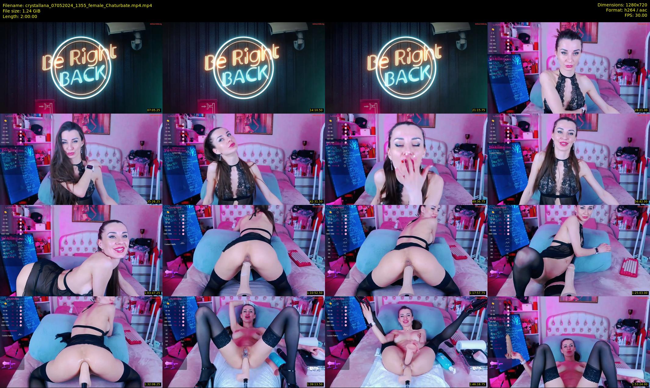 crystallana — 120 minute Chaturbate female cam show recording, 720p, May 7, 2024