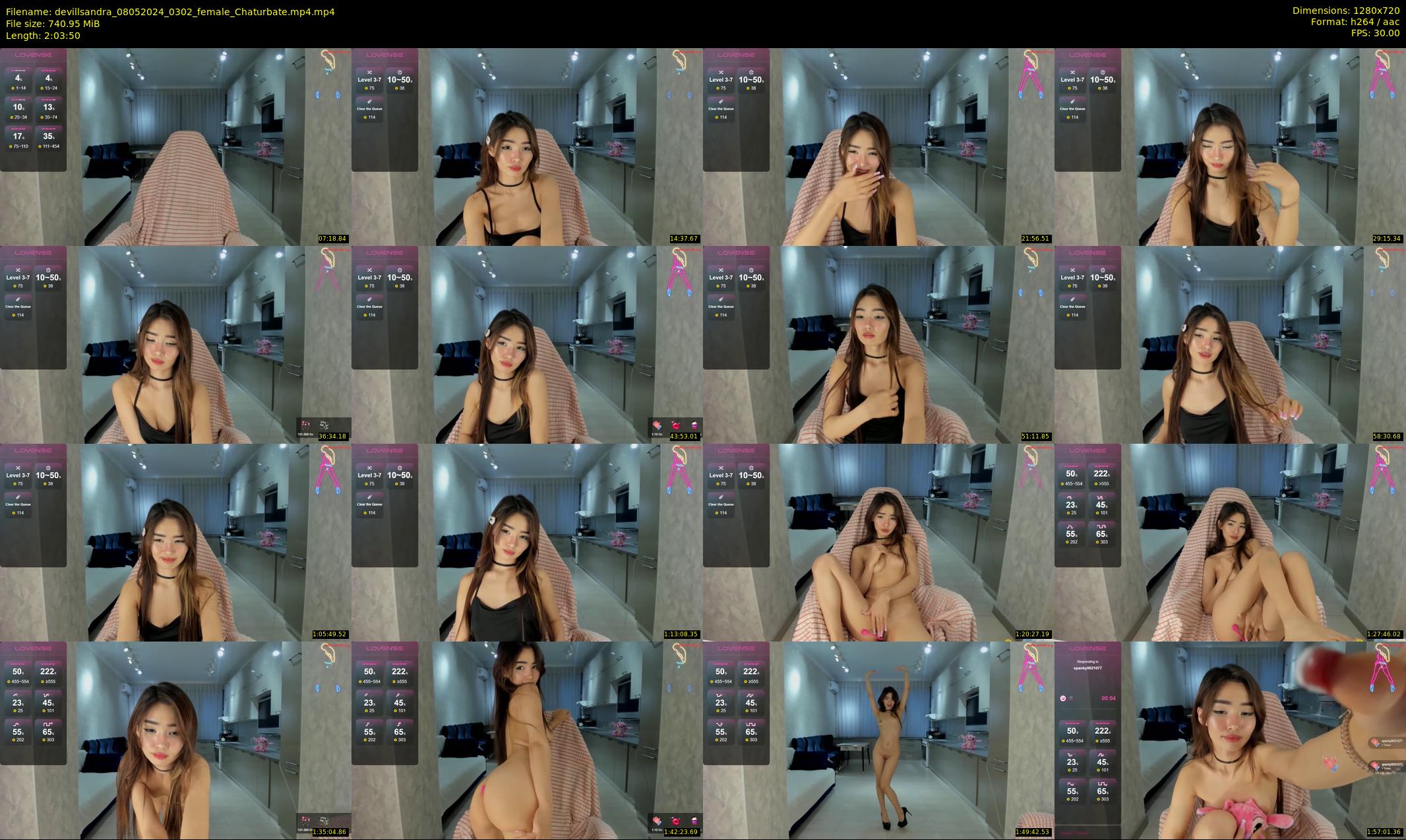 devillsandra — 124 minute Chaturbate female cam show recording, 720p, May 8, 2024
