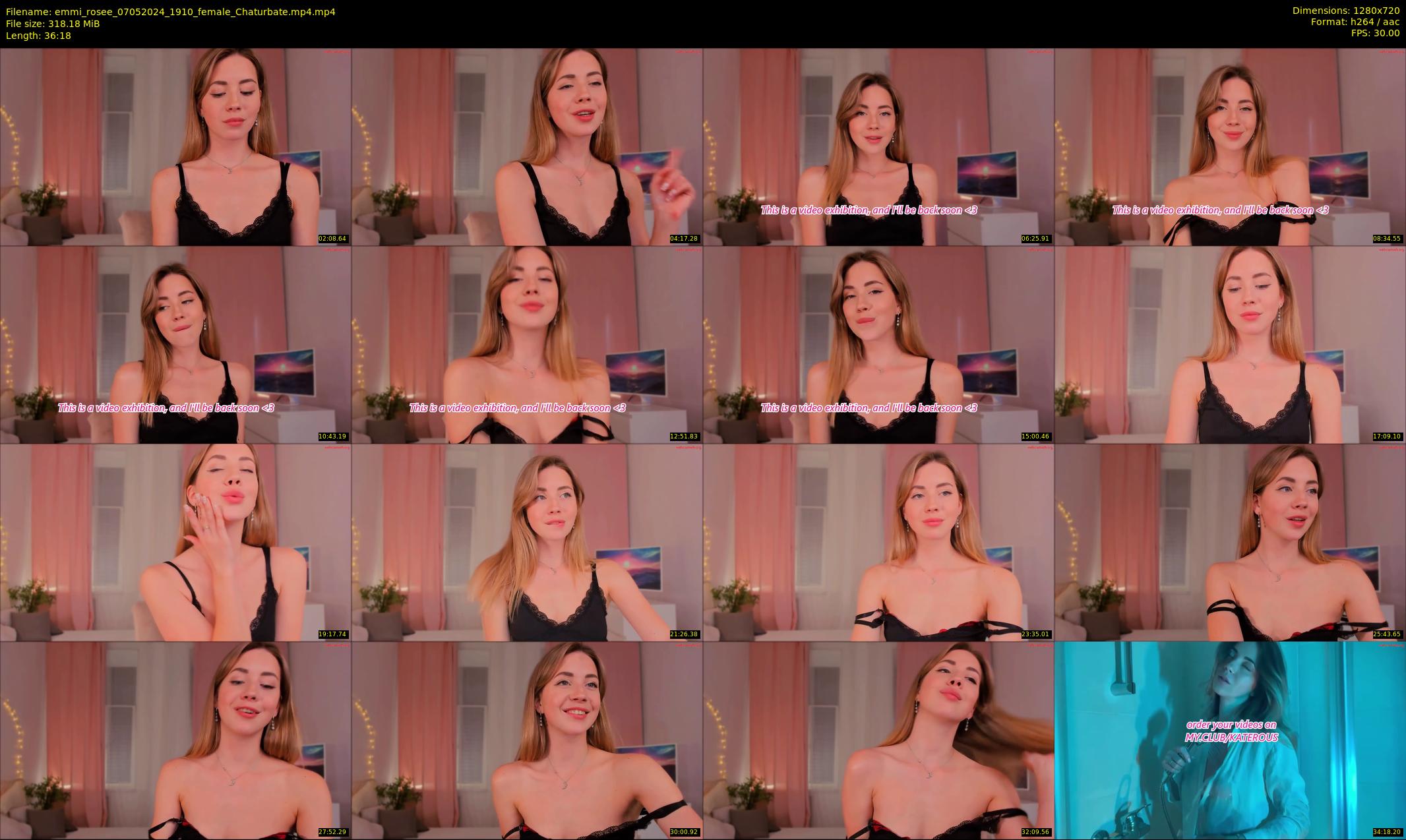 emmi_rosee — 37 minute Chaturbate female cam show recording, 720p, May 7, 2024