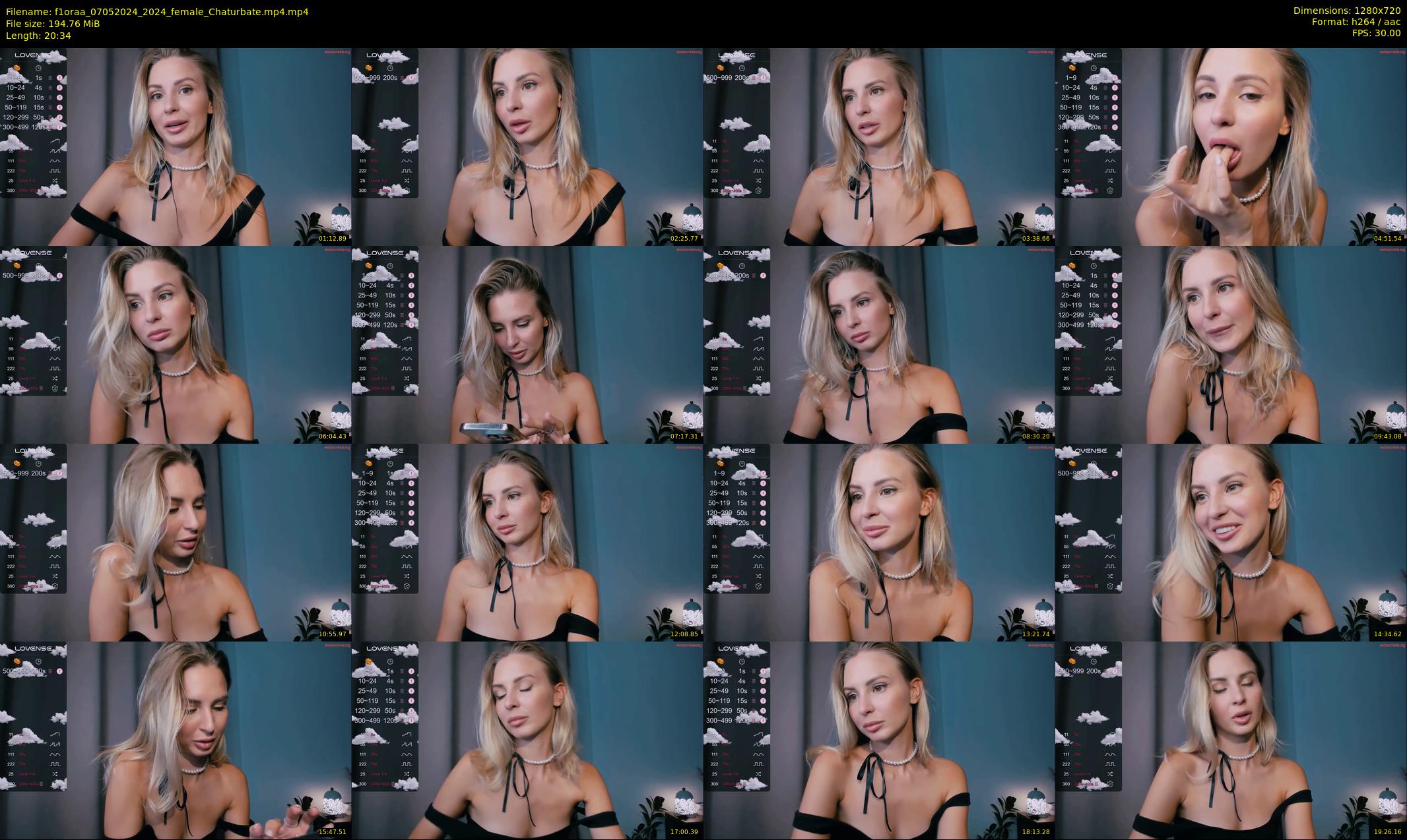 f1oraa — 21 minute Chaturbate female cam show recording, 720p, May 7, 2024