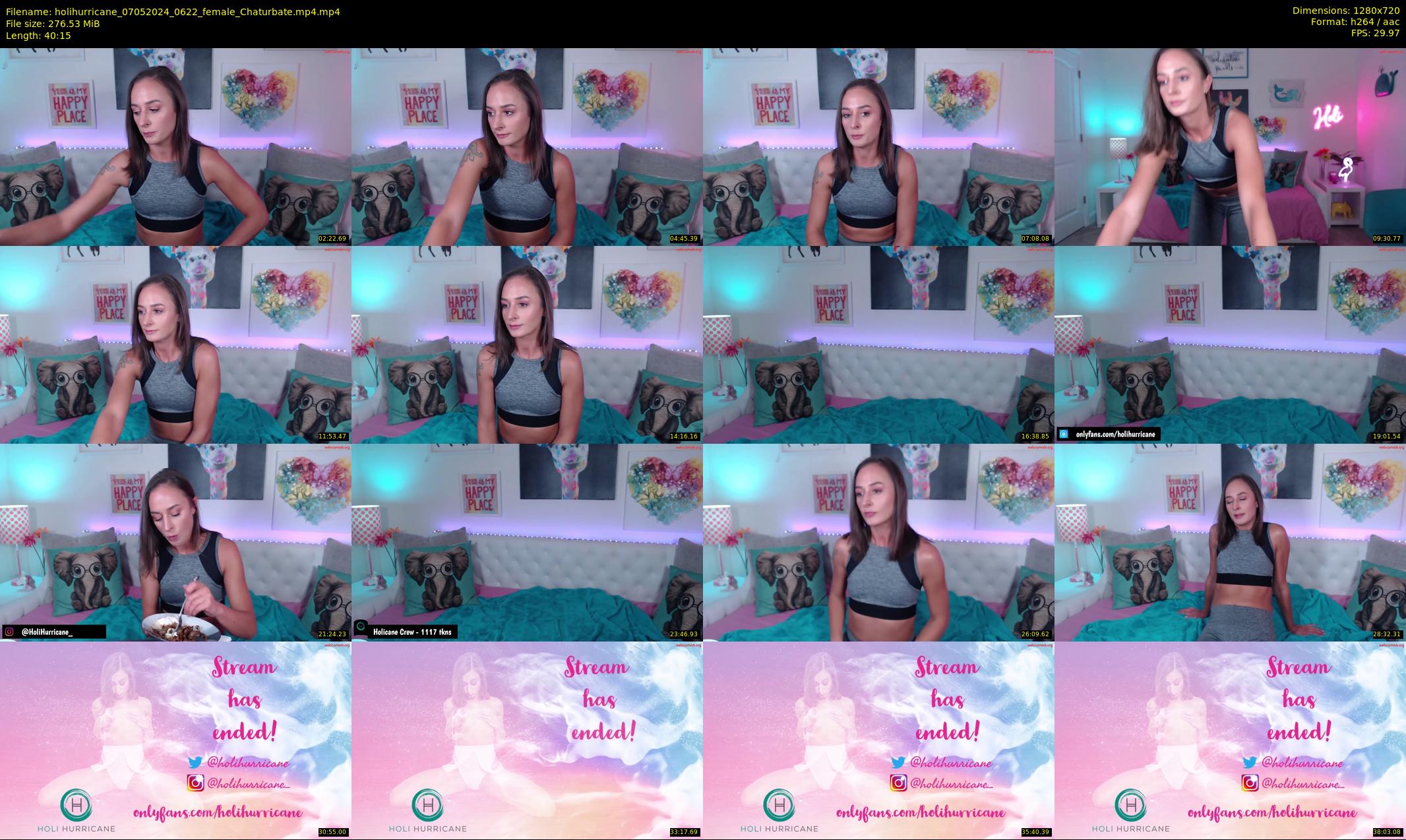 holihurricane — 41 minute Chaturbate female cam show recording, 720p, May 7, 2024