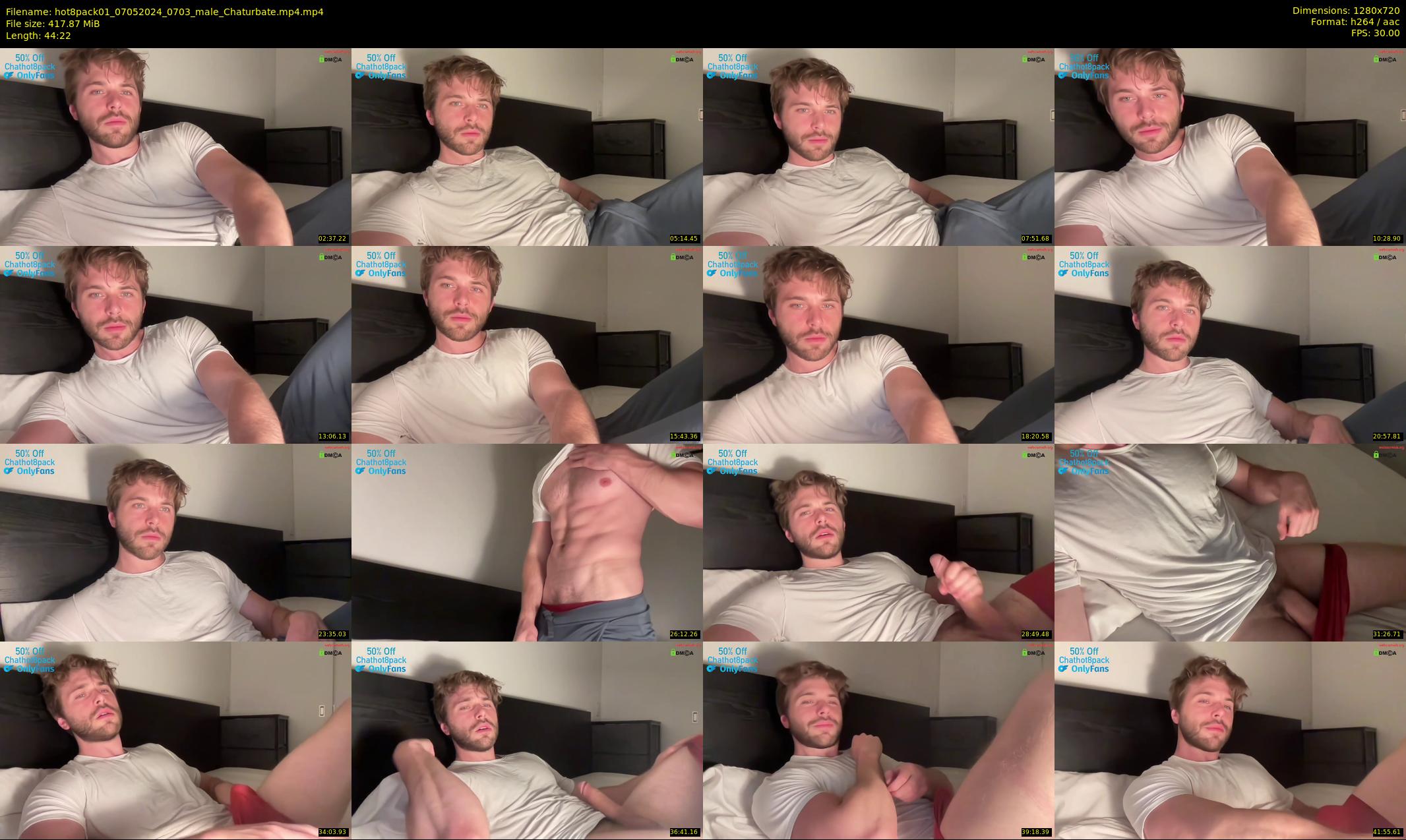 hot8pack01 — 45 minute Chaturbate male cam show recording, 720p, May 7, 2024