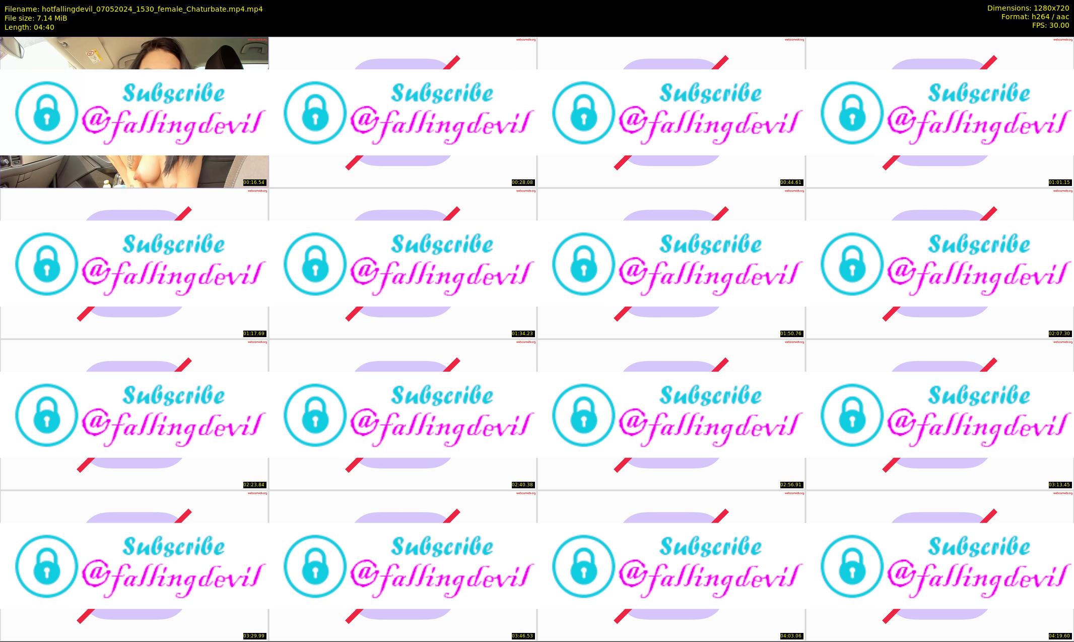 hotfallingdevil — 5 minute Chaturbate female cam show recording, 720p, May 7, 2024