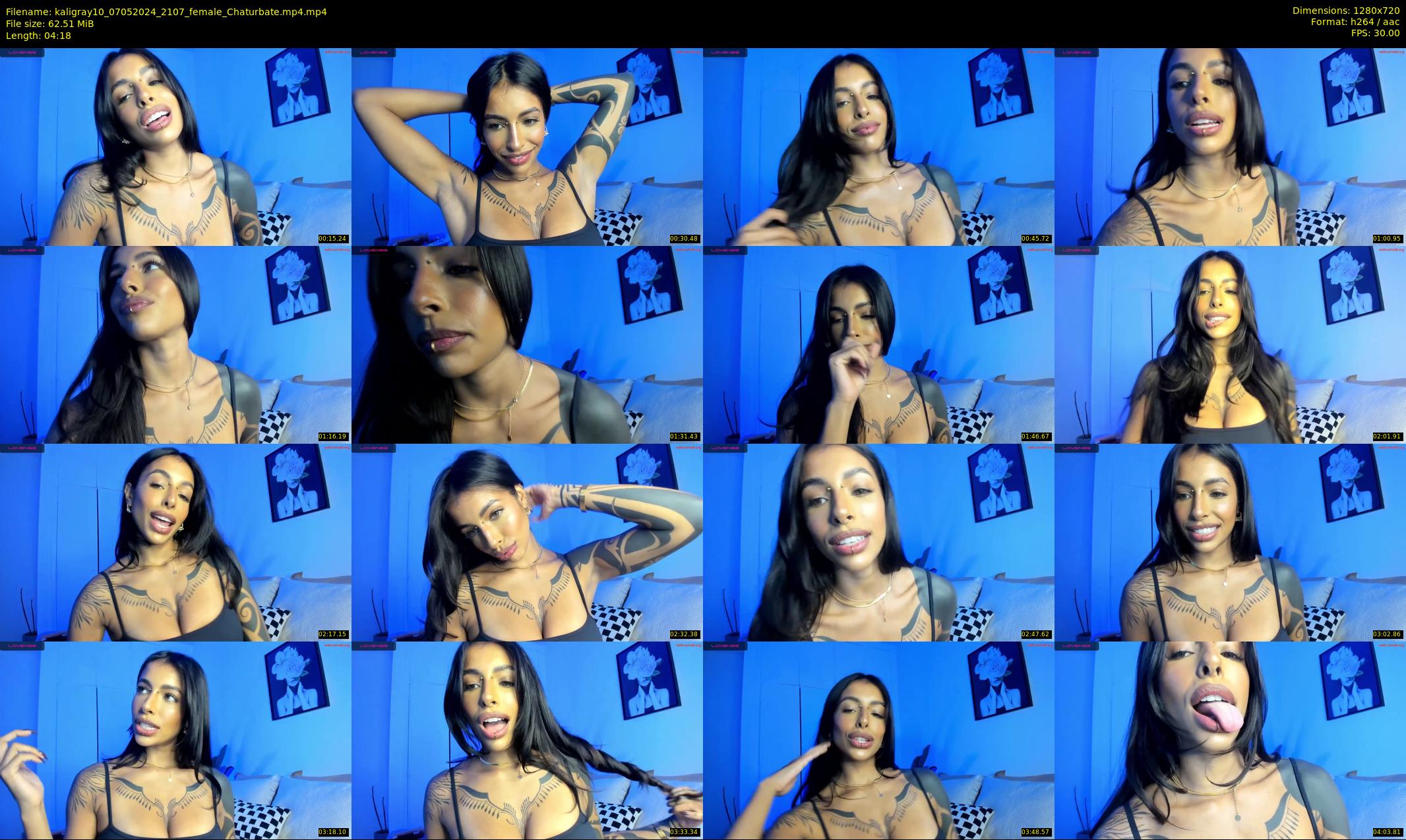 kaligray10 — 5 minute Chaturbate female cam show recording, 720p, May 7, 2024
