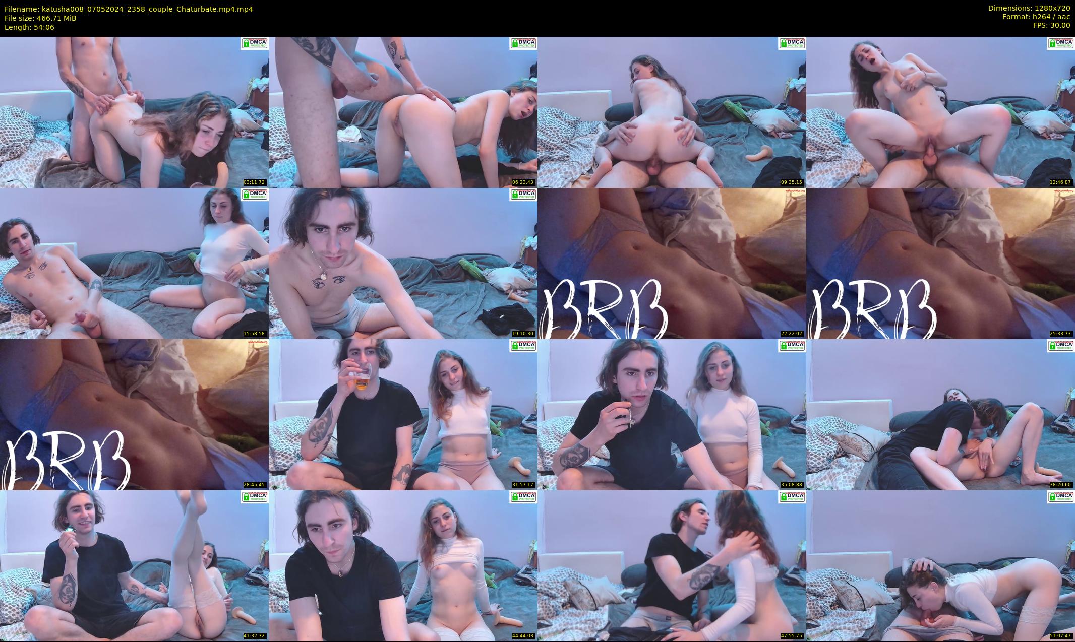katusha008 — 55 minute Chaturbate couple cam show recording, 720p, May 7, 2024