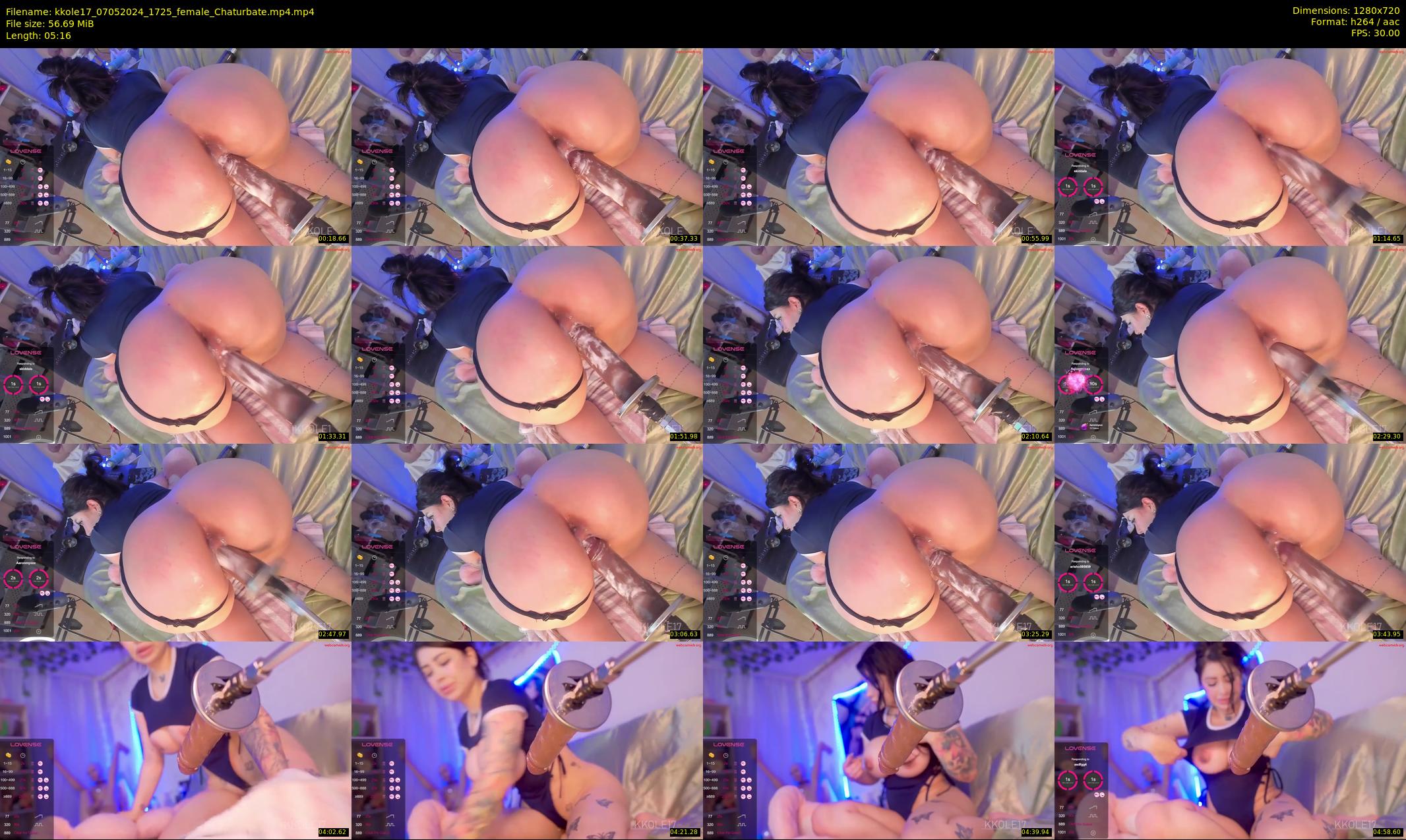 kkole17 — 6 minute Chaturbate female cam show recording, 720p, May 7, 2024