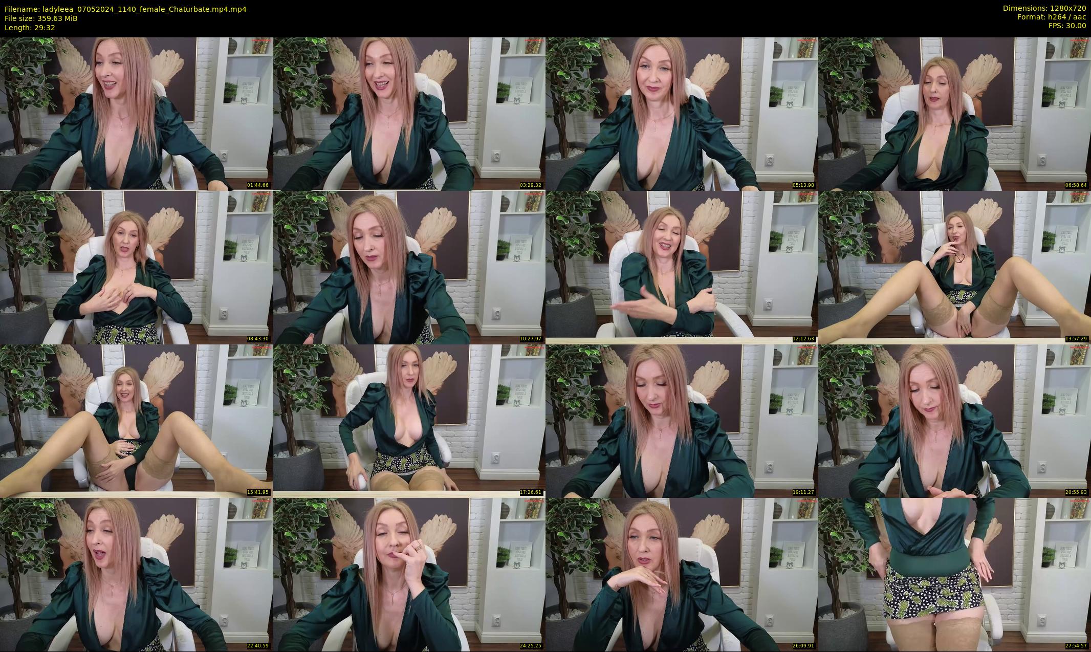 ladyleea — 30 minute Chaturbate female cam show recording, 720p, May 7, 2024