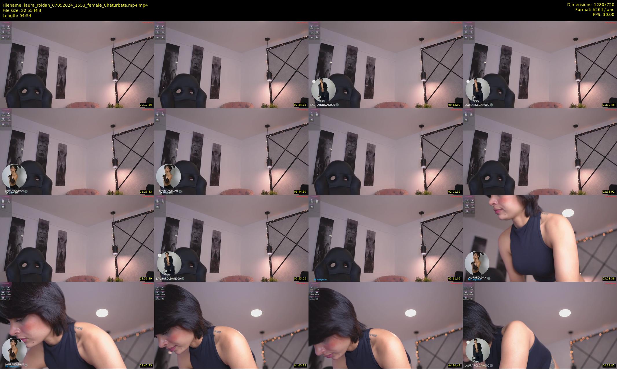laura_roldan — 5 minute Chaturbate female cam show recording, 720p, May 7, 2024