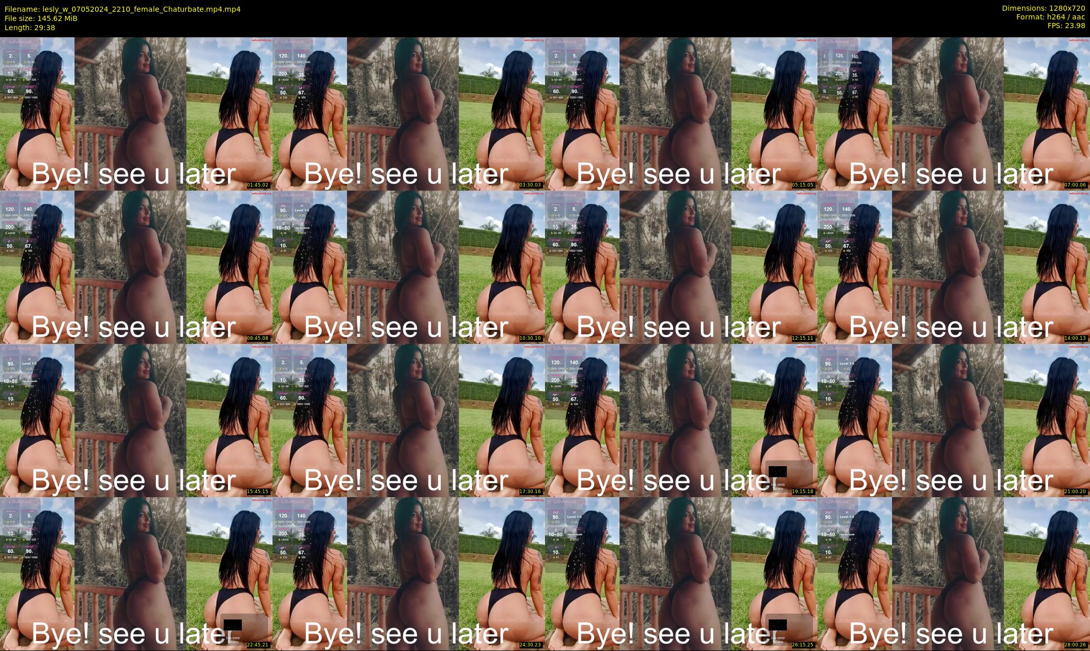 lesly_w — 30 minute Chaturbate female cam show recording, 720p, May 7, 2024