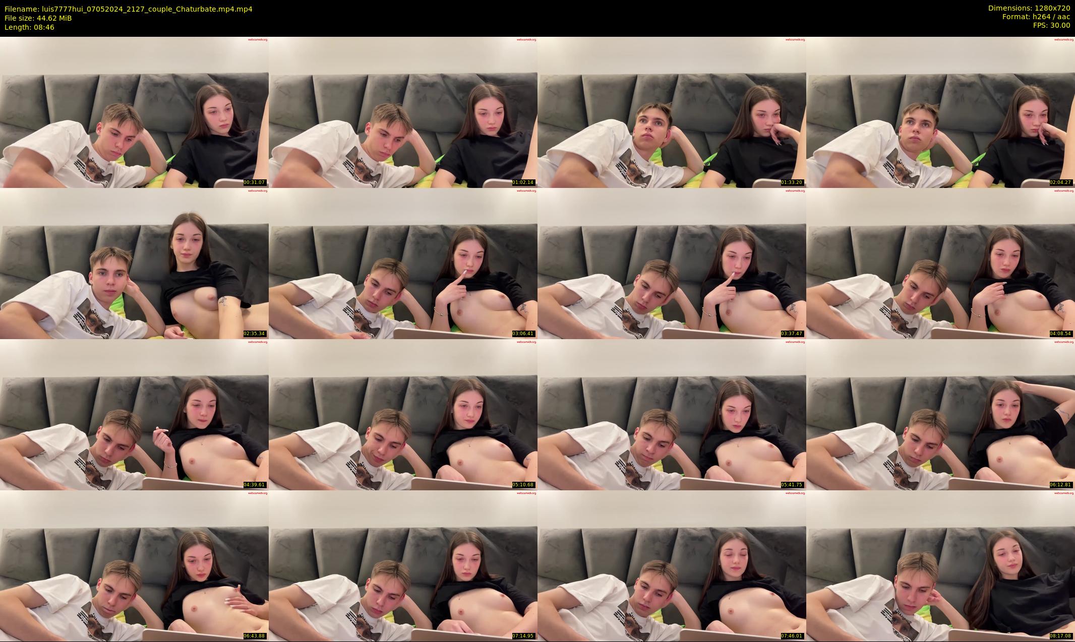 luis7777hui — 9 minute Chaturbate couple cam show recording, 720p, May 7, 2024