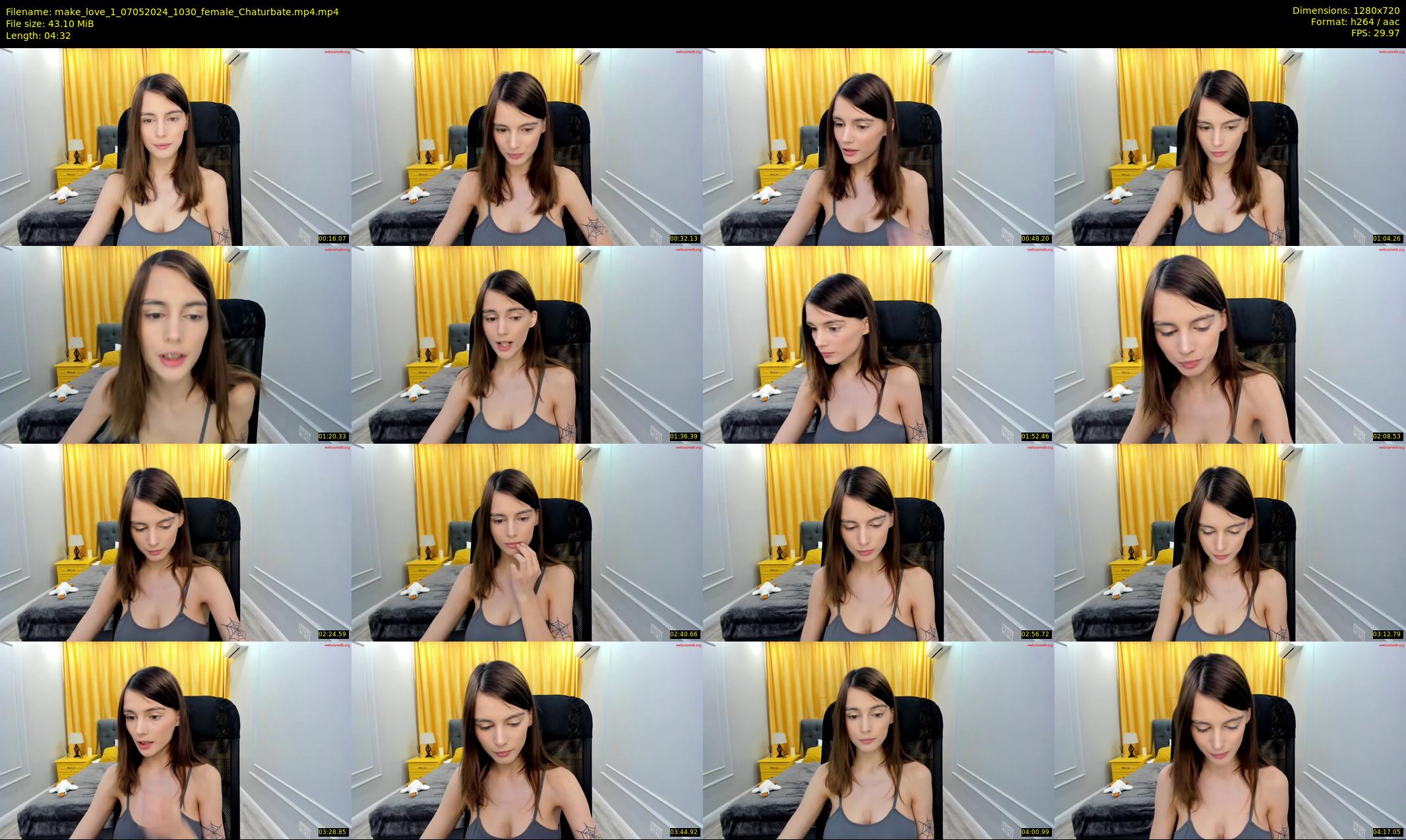 make_love_1 — 5 minute Chaturbate female cam show recording, 720p, May 7, 2024