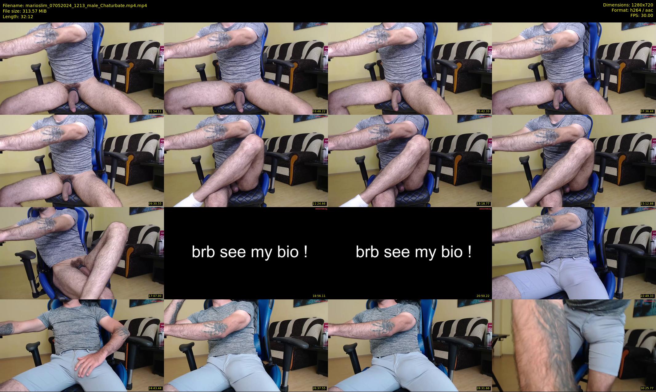 marioslim — 33 minute Chaturbate male cam show recording, 720p, May 7, 2024