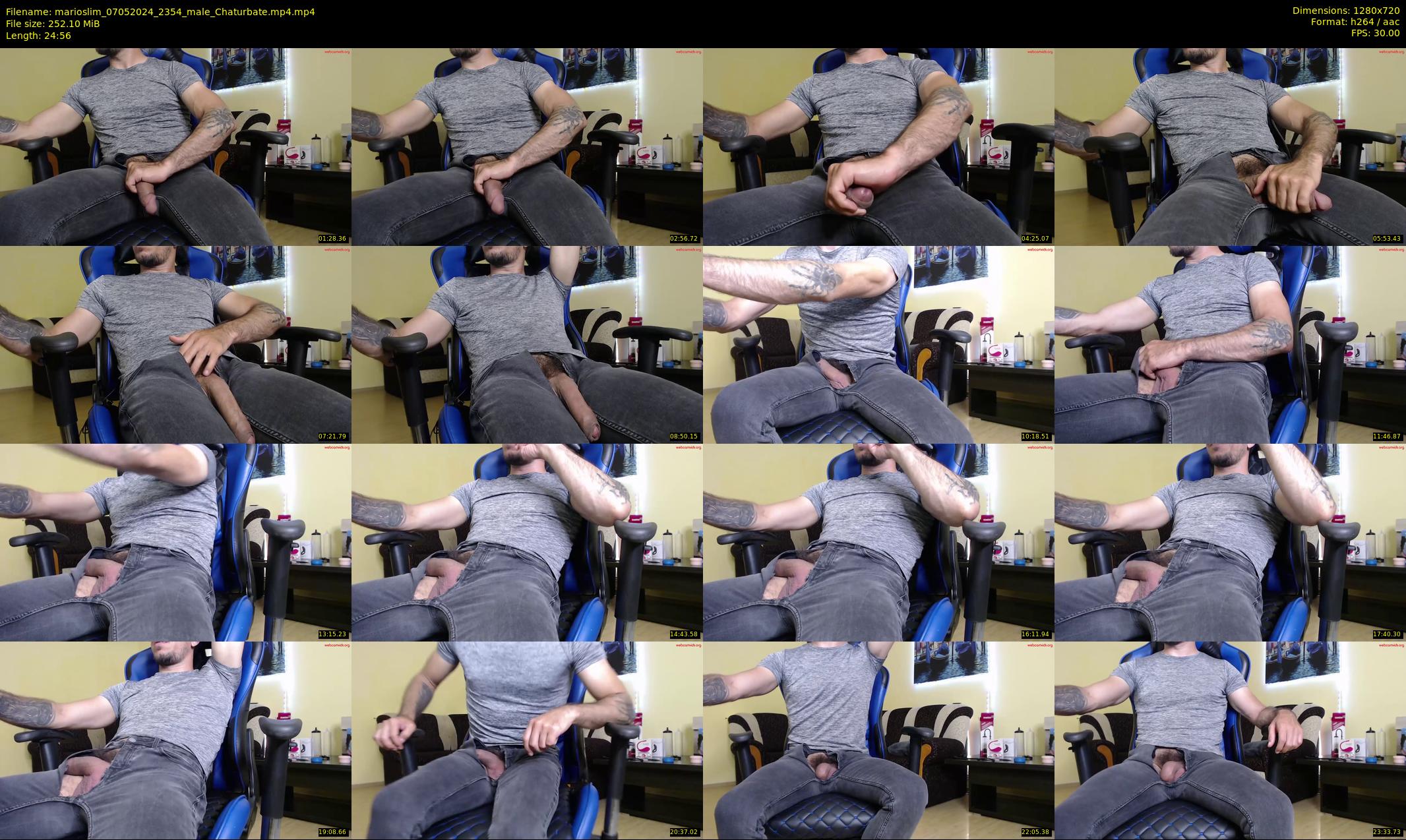 marioslim — 25 minute Chaturbate male cam show recording, 720p, May 7, 2024