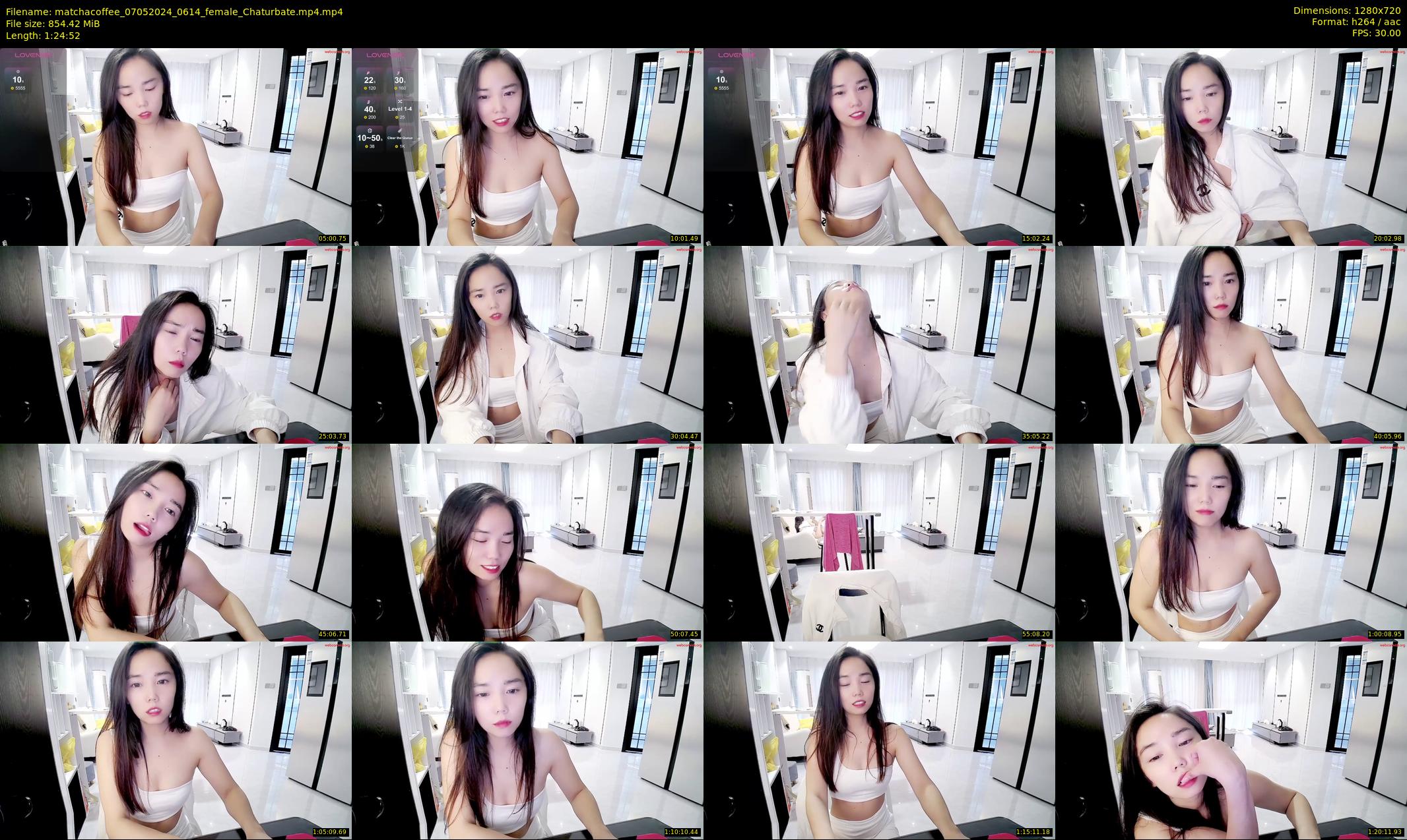 matchacoffee — 85 minute Chaturbate female cam show recording, 720p, May 7, 2024