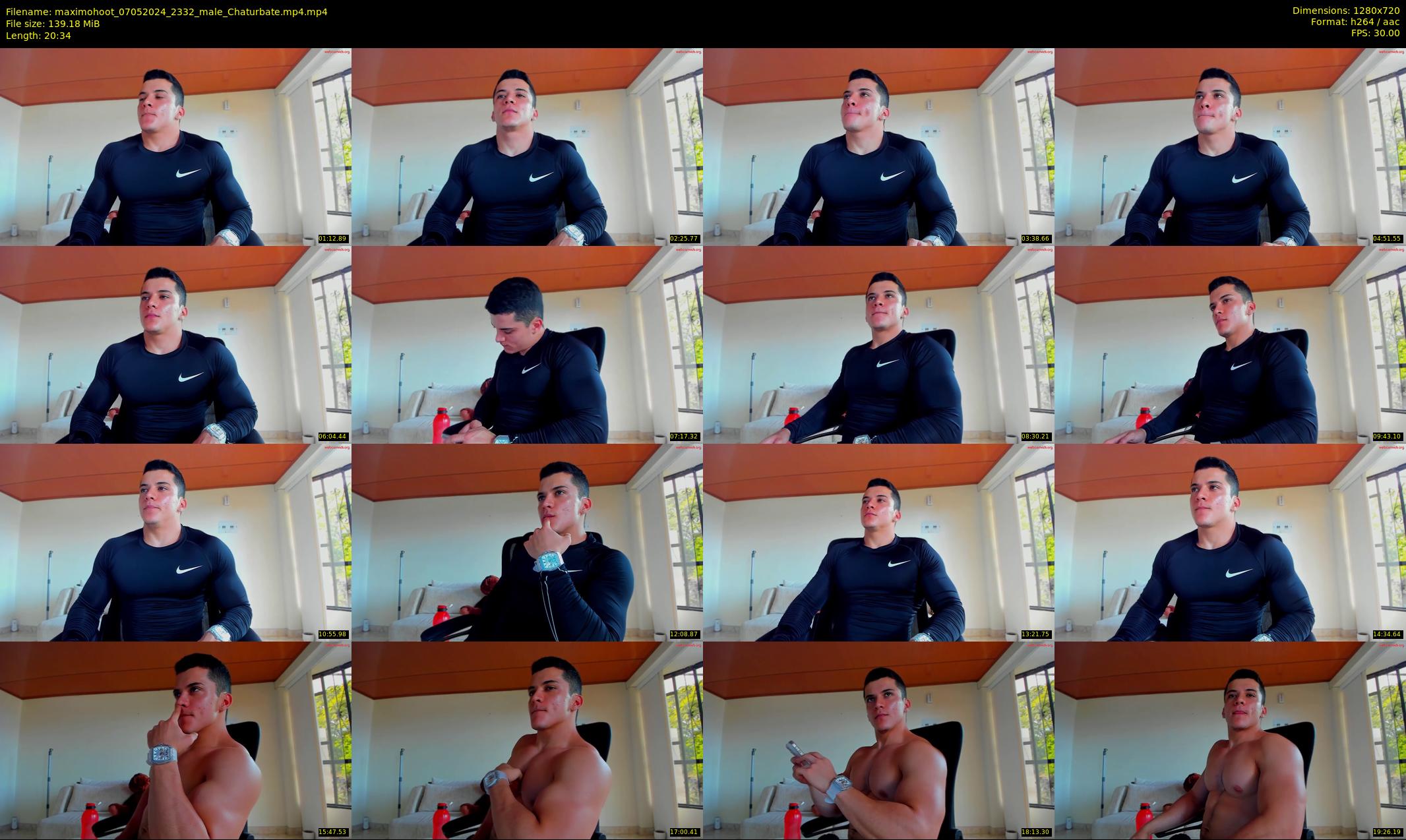 maximohoot — 21 minute Chaturbate male cam show recording, 720p, May 7, 2024