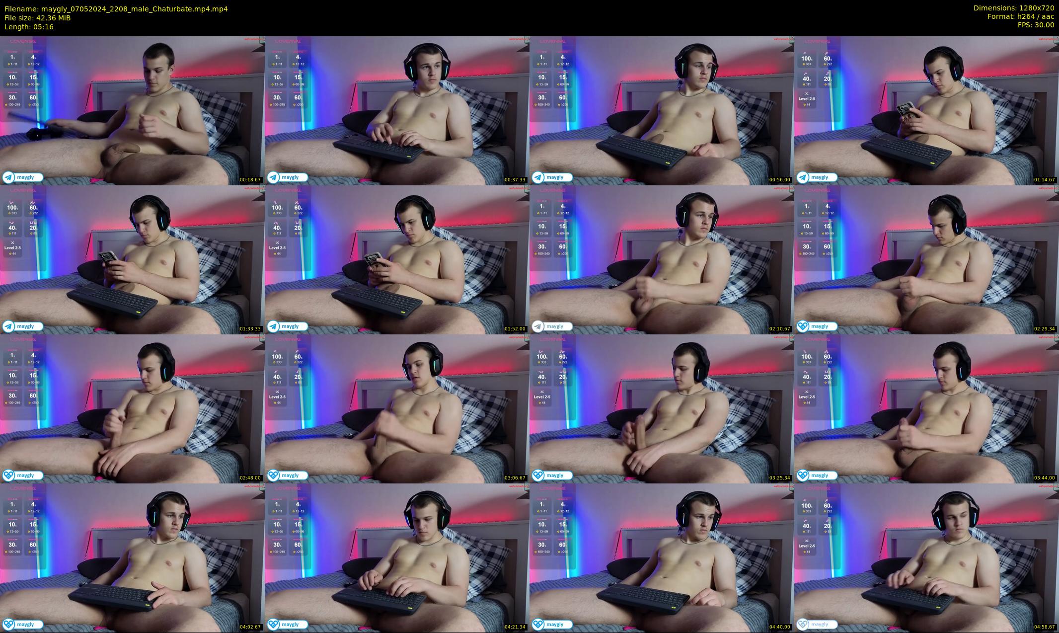 maygly — 6 minute Chaturbate male cam show recording, 720p, May 7, 2024