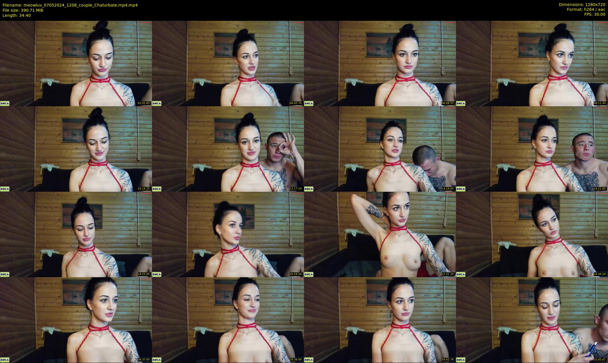 meowluv — 35 minute Chaturbate couple cam show recording, 720p, May 7, 2024