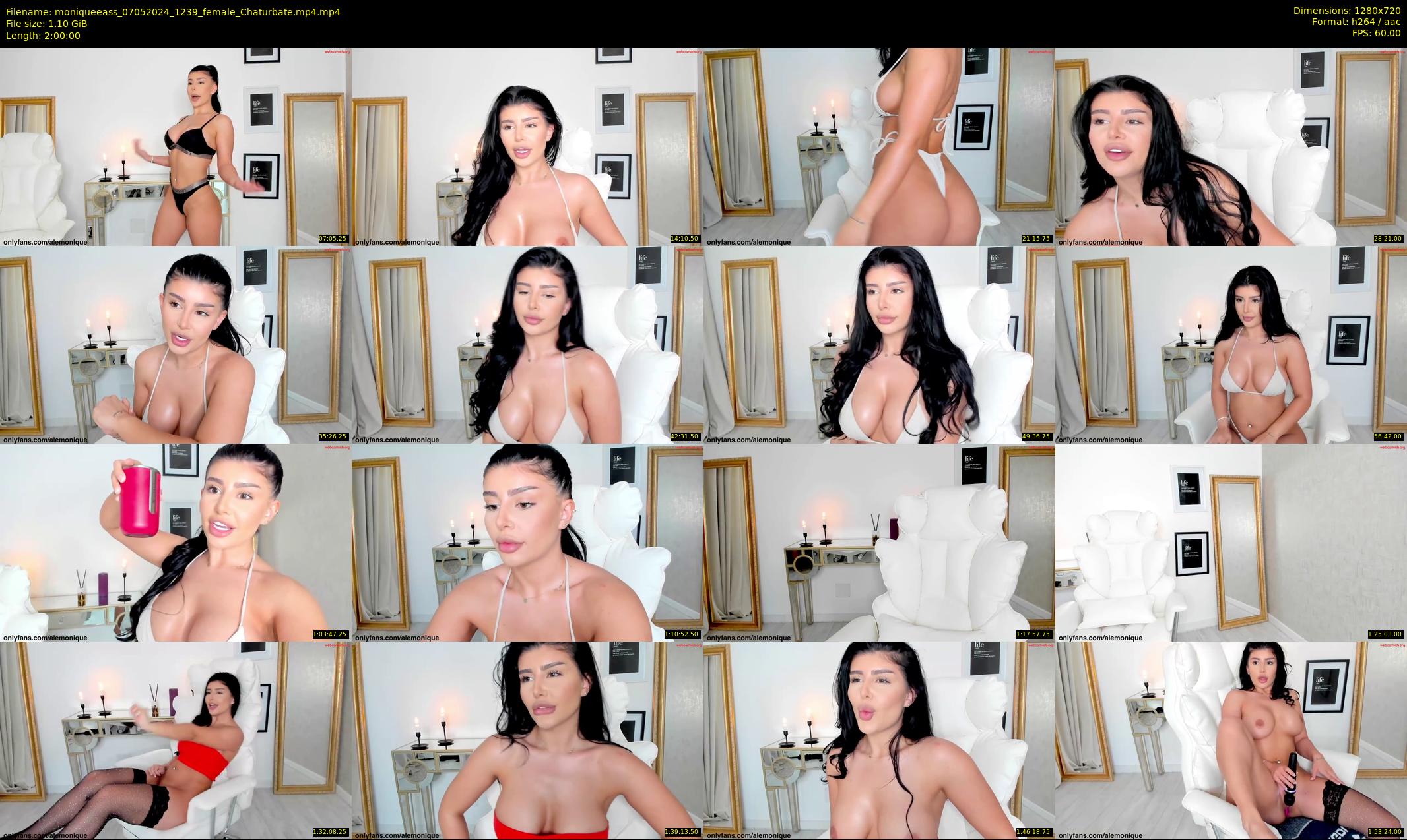 moniqueeass — 120 minute Chaturbate female cam show recording, 720p, May 7, 2024