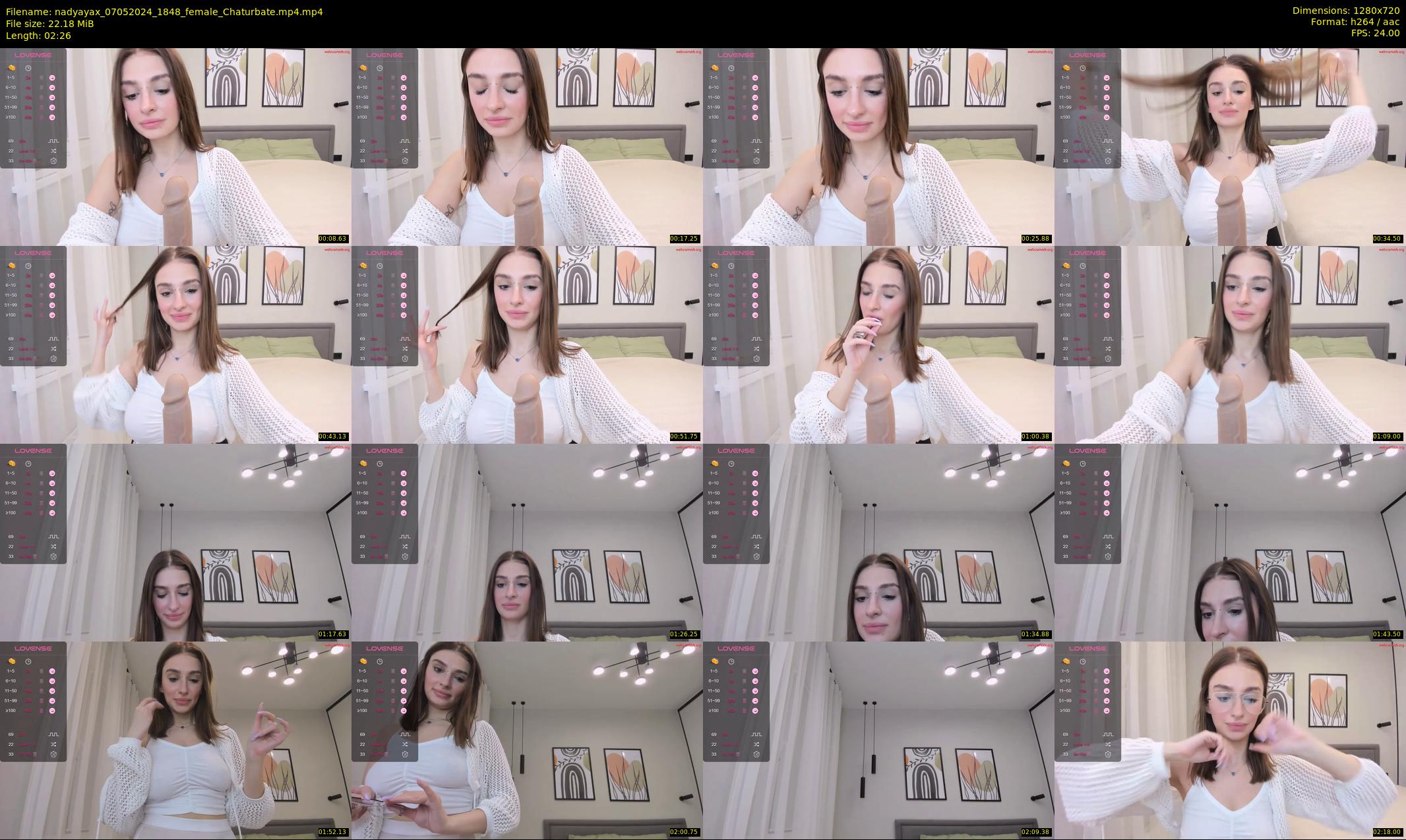 nadyayax — 3 minute Chaturbate female cam show recording, 720p, May 7, 2024