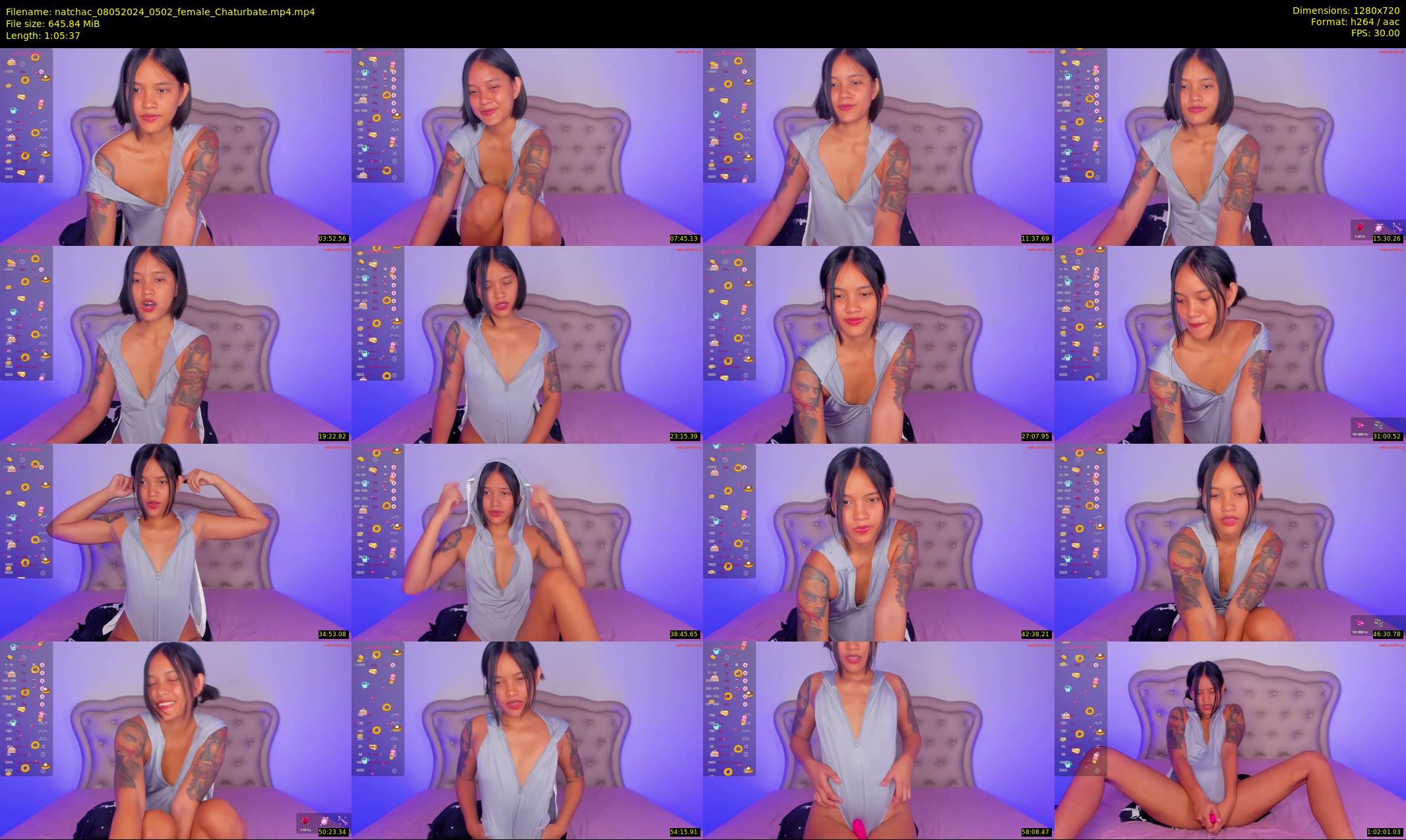 natchac — 66 minute Chaturbate female cam show recording, 720p, May 8, 2024